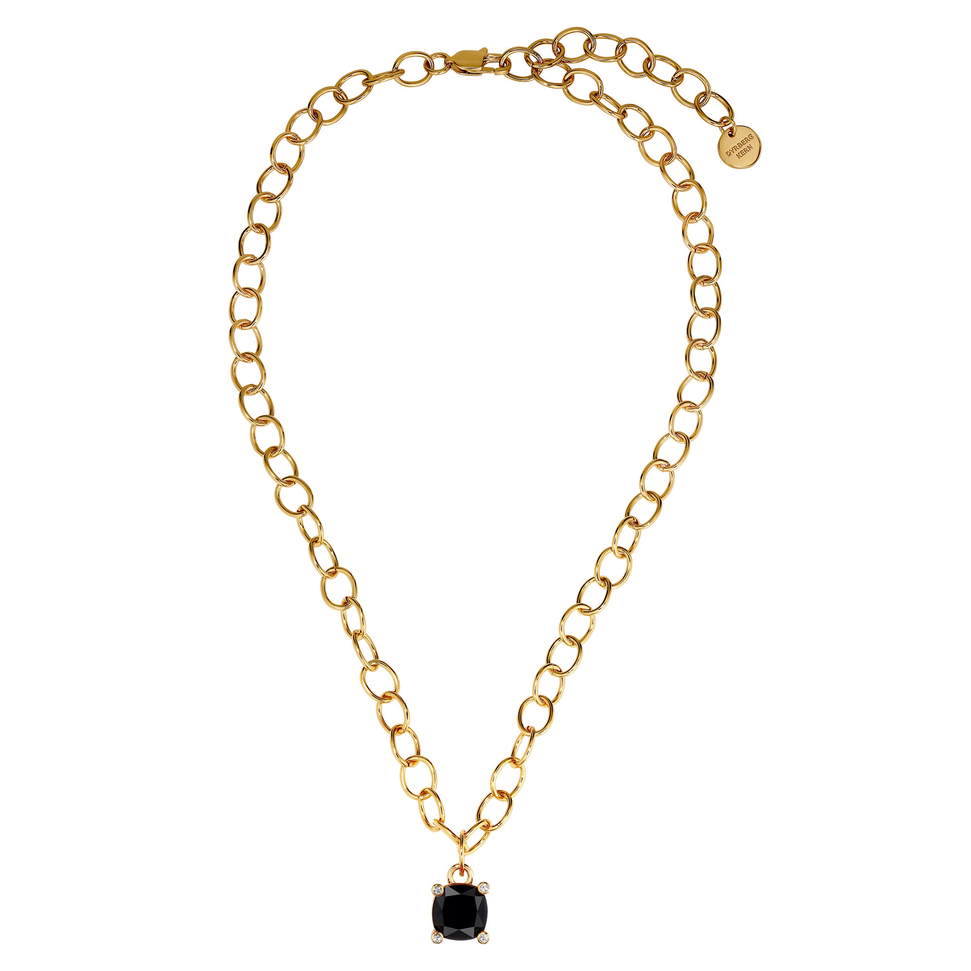 Ramina Gold Necklace - Black