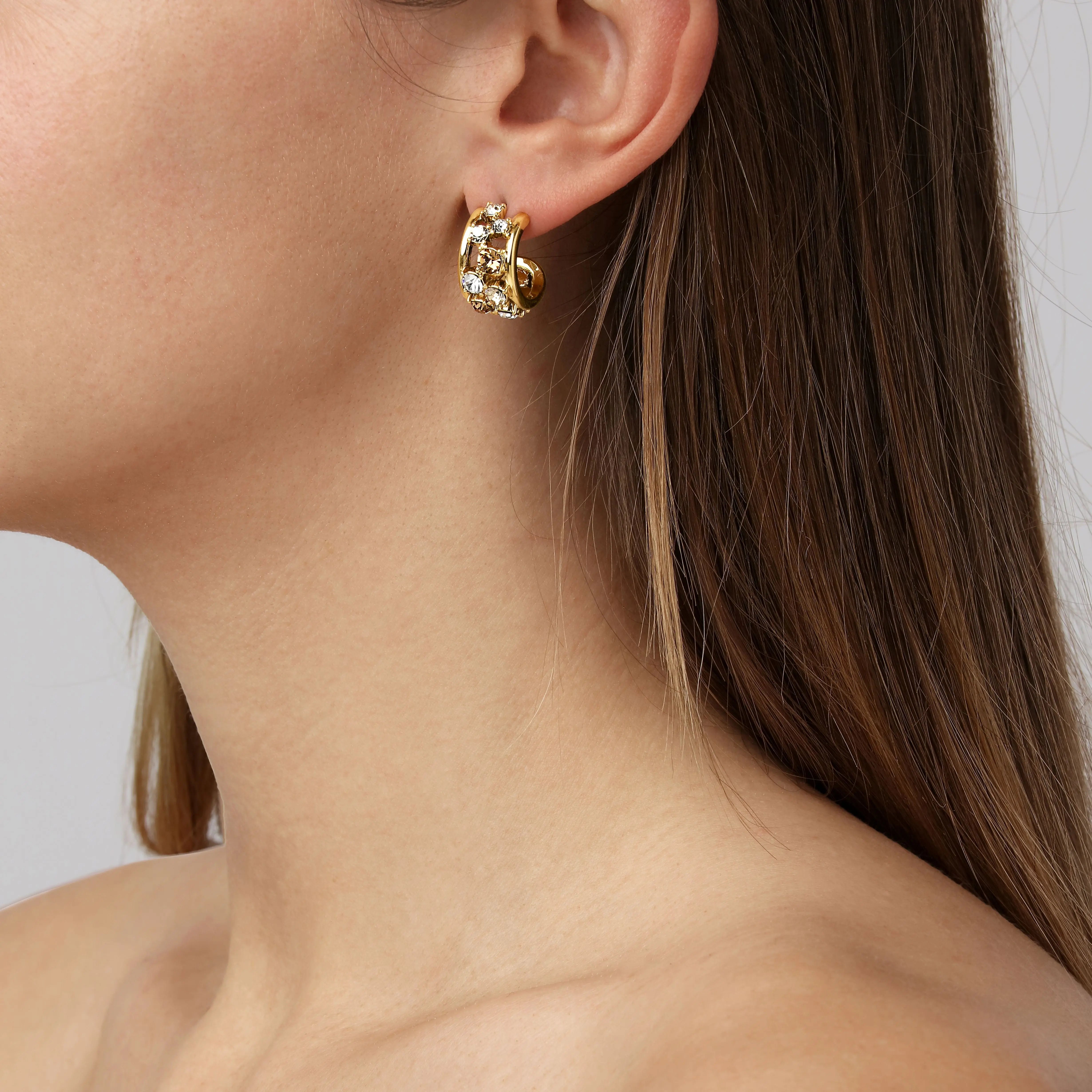 Astor Gold Hoop Earrings, Golden Dyrberg/Kern NZ