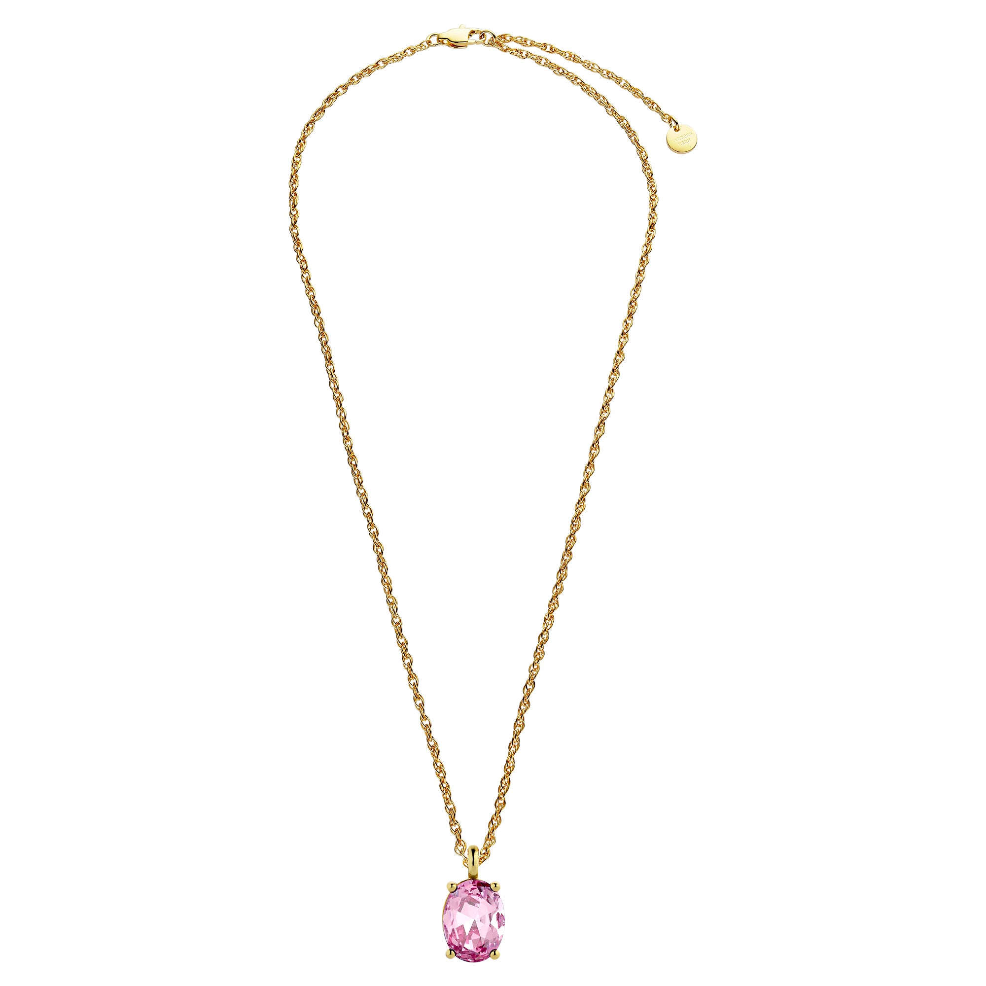 Barga Gold Necklace - Light Rose