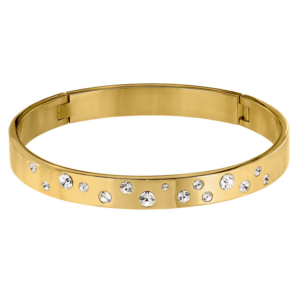 Clare Gold Bracelet - Crystal