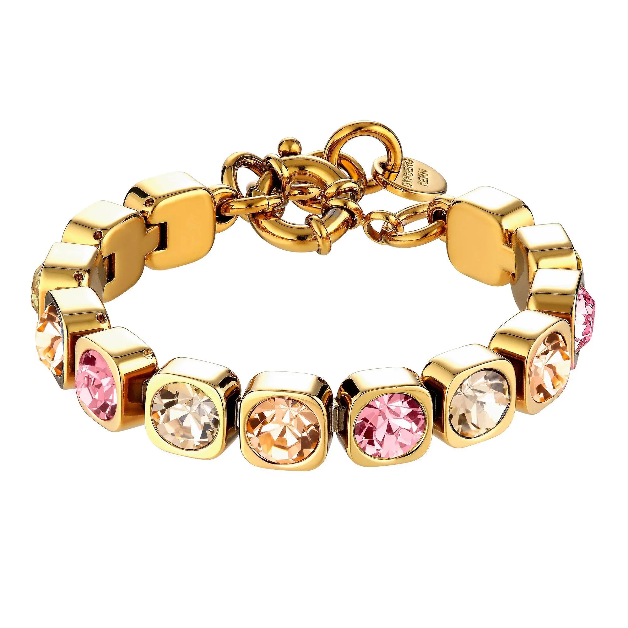 Conian Gold Tennis Bracelet, Peach/Rose Dyrberg/Kern NZ