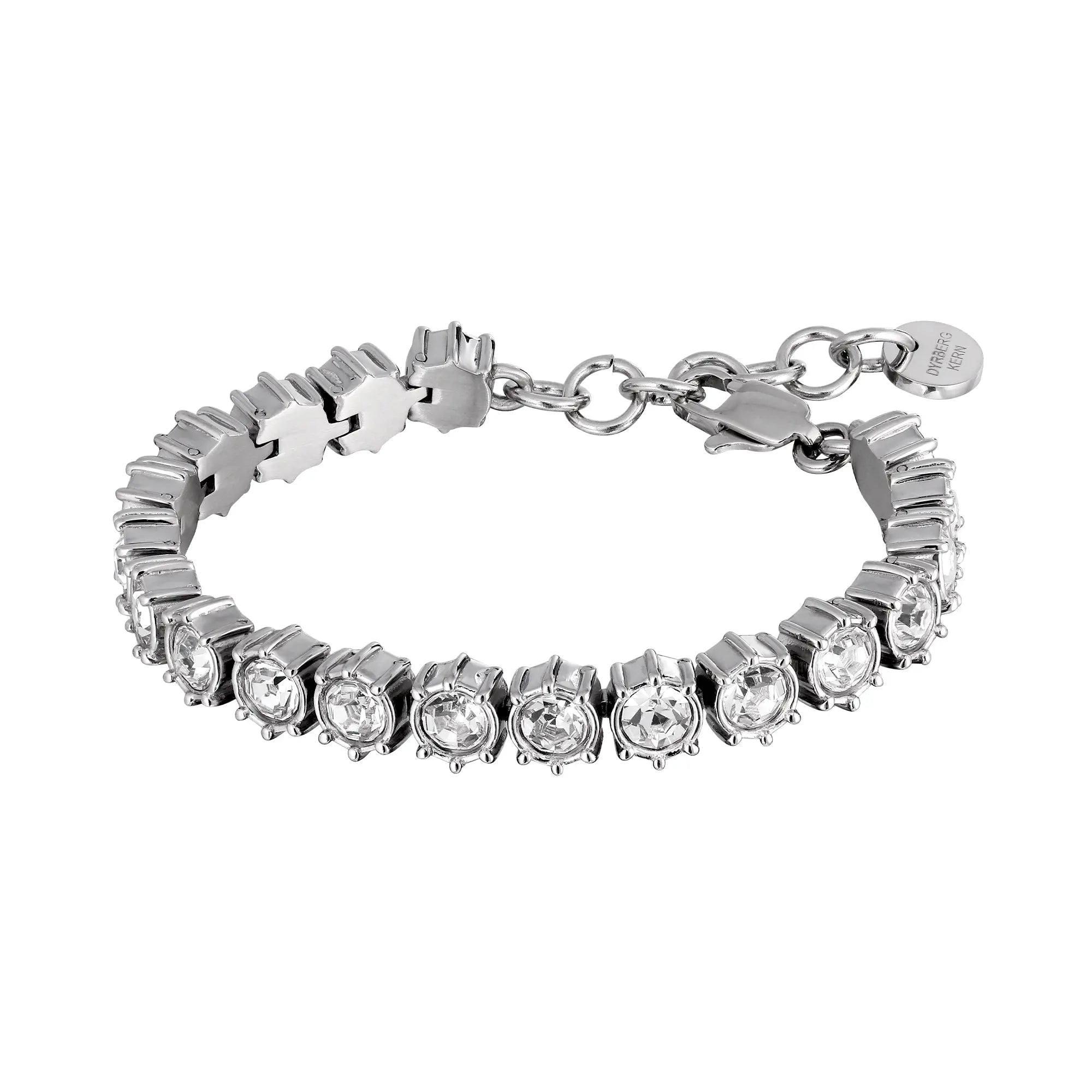 Courage Shiny Silver Tennis Bracelet, Crystal Dyrberg/Kern NZ