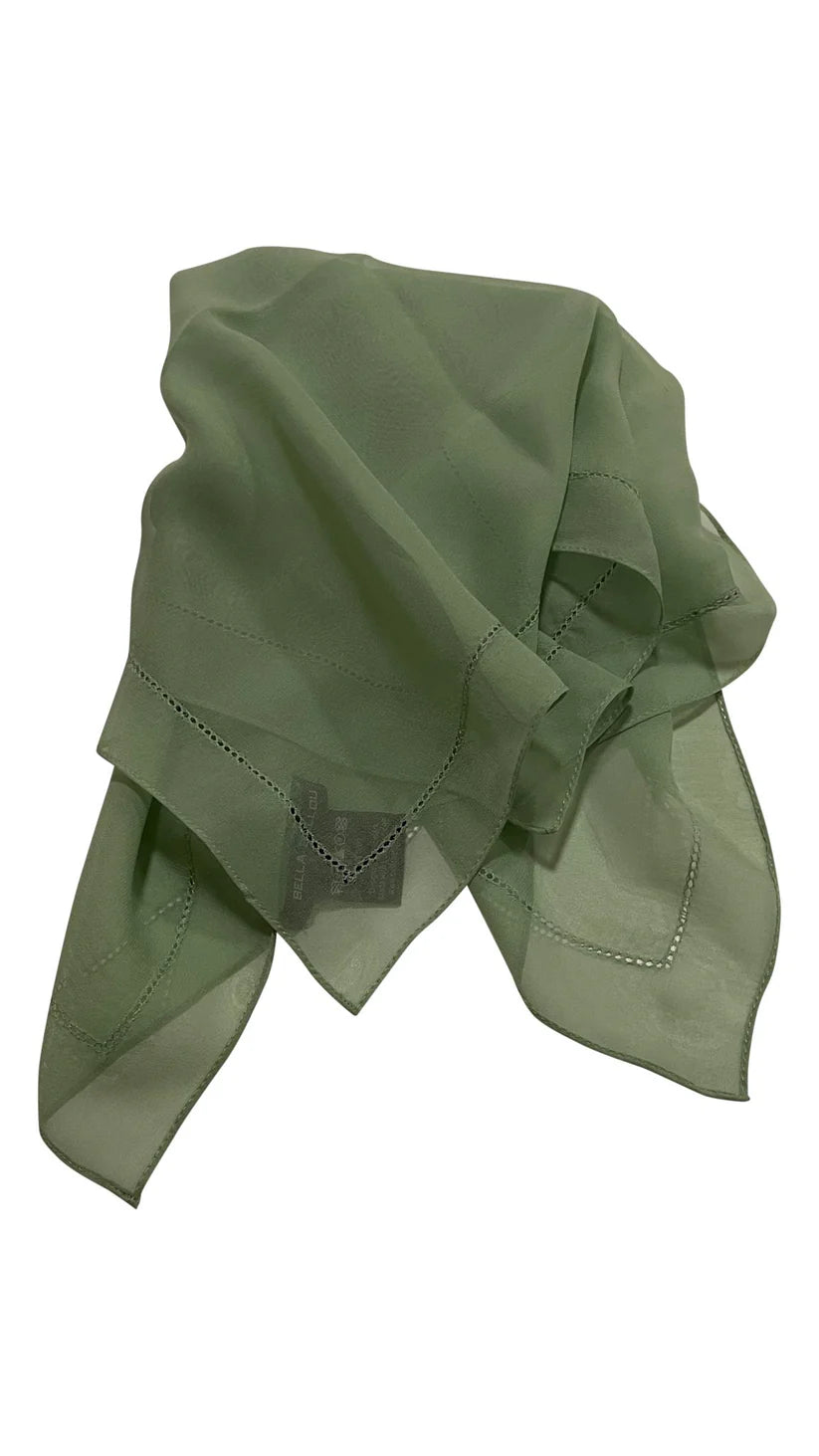 Color Me Happy Wool Scarf, Olive Bella Ballou NZ