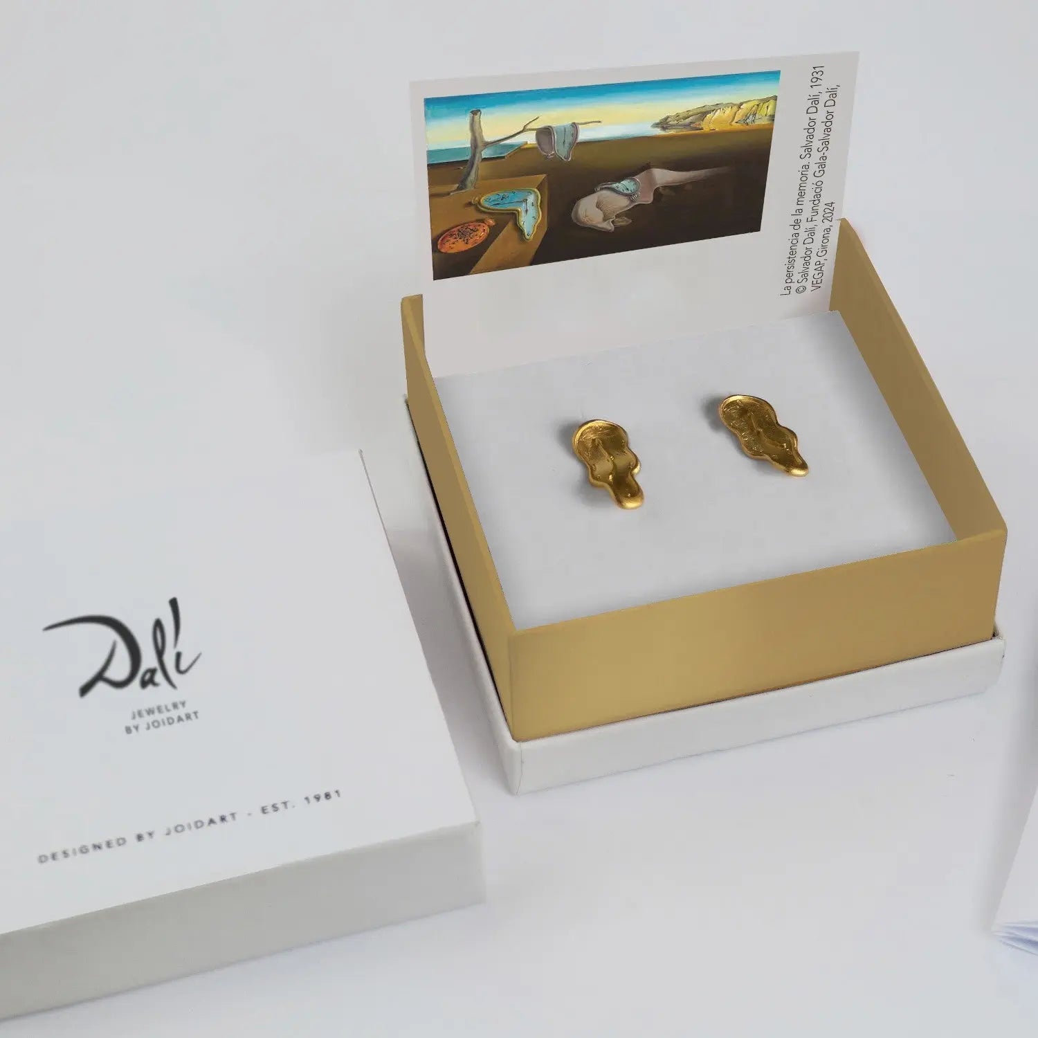 Dali Gold Earrings Small - Persistence of Memory Dyrberg/Kern NZ