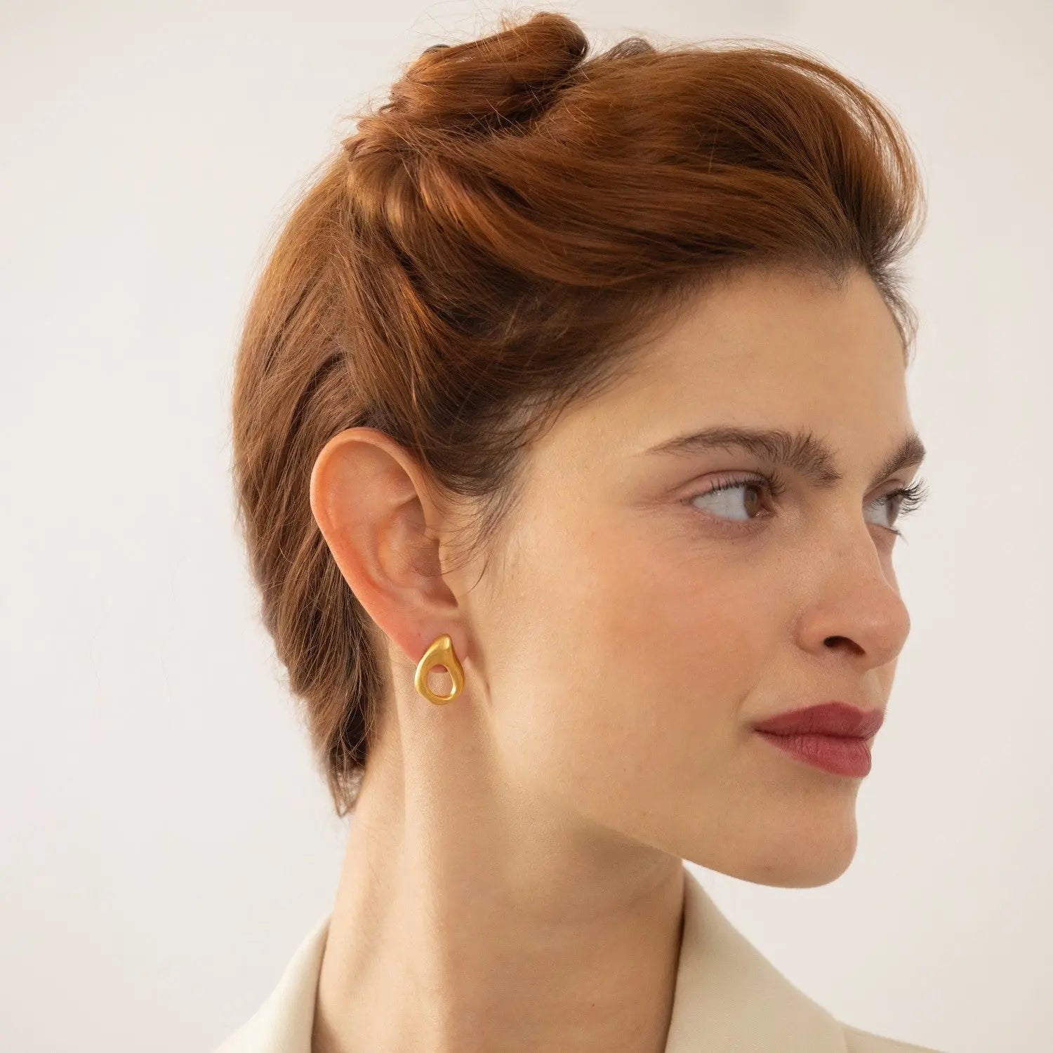 Dali Gold Earrings - Angelus Dyrberg/Kern NZ