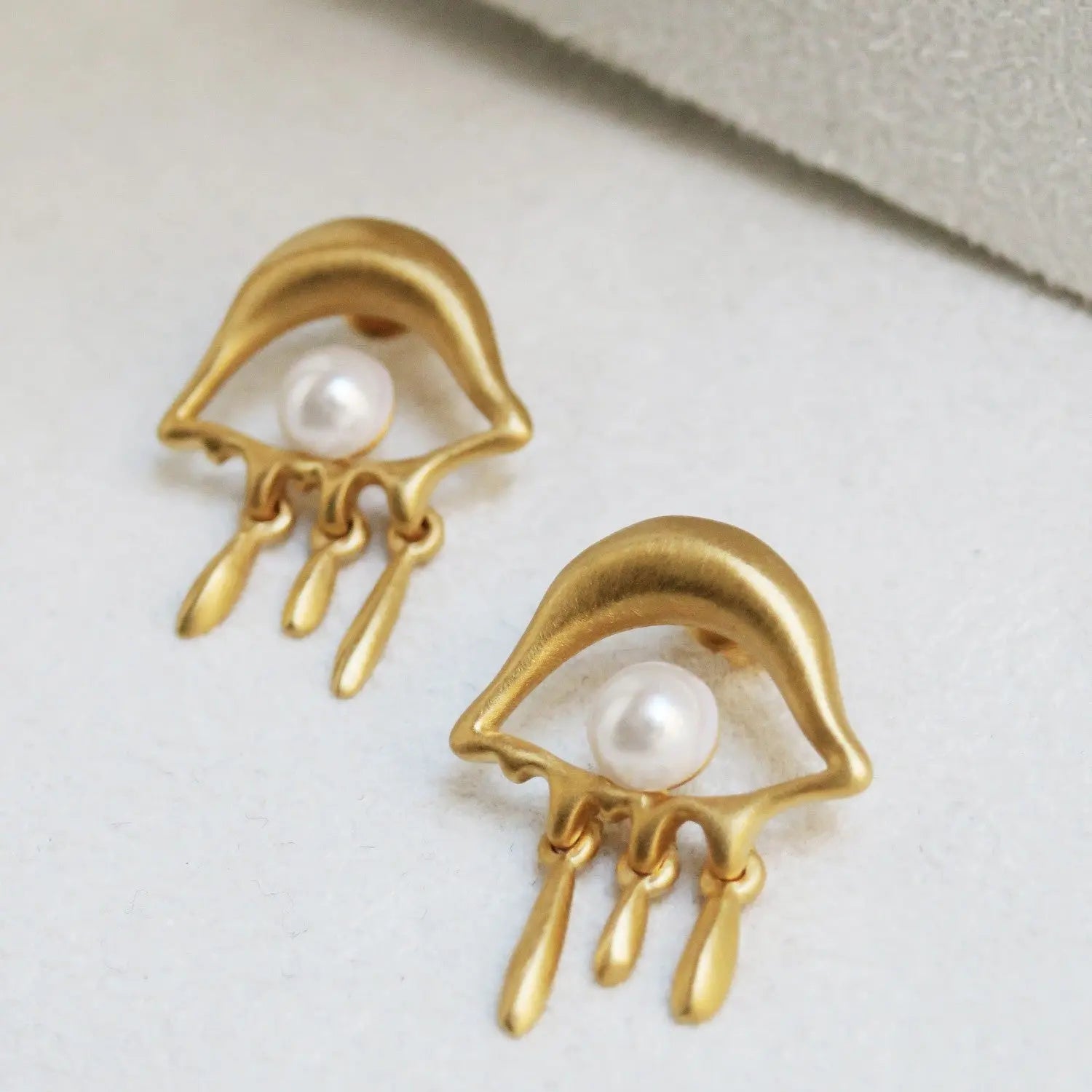 Dali Gold Earrings - Project for Spellbound Dyrberg/Kern NZ