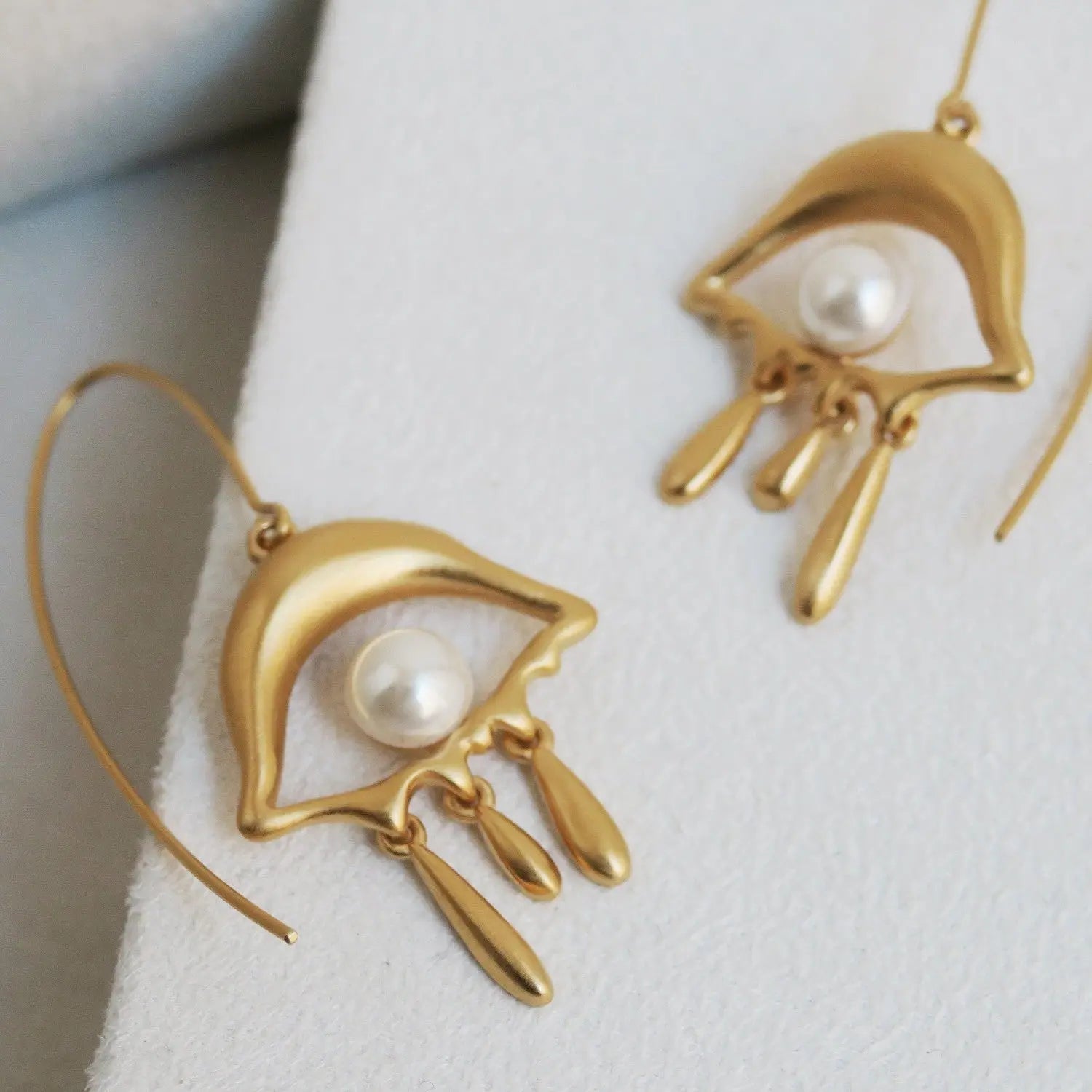 Dali Gold Hook Earrings - Project for Spellbound Dyrberg/Kern NZ