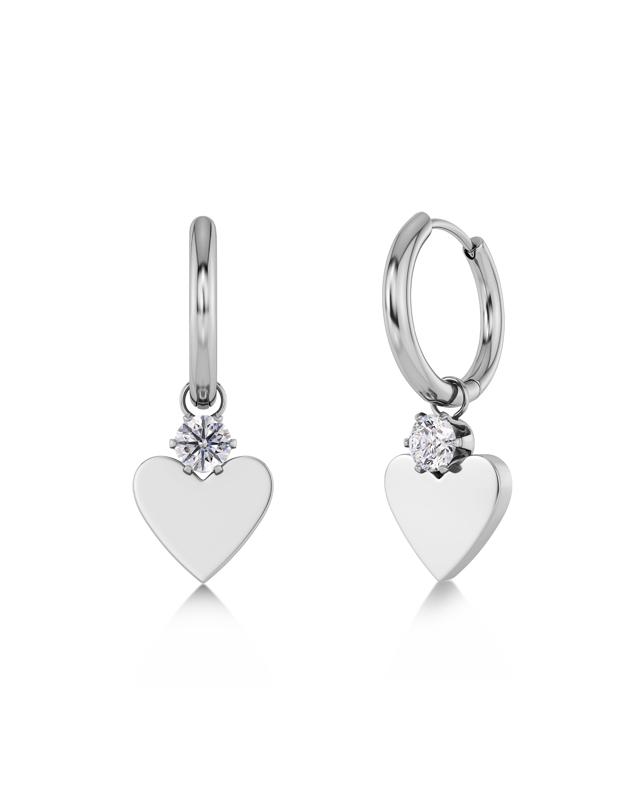 Love Spark Hoops Silver EdbladNZ