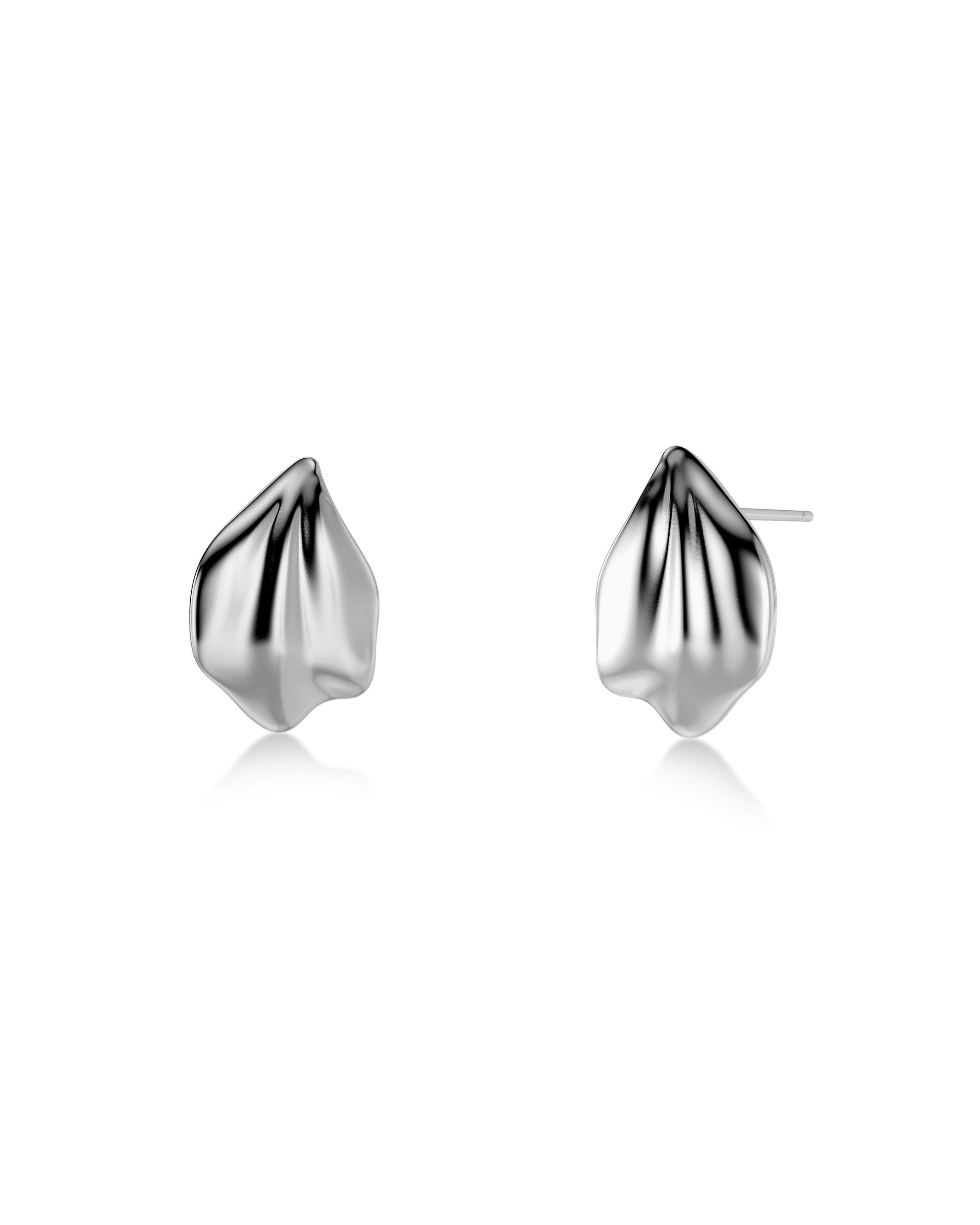 Petal Studs S Silver EdbladNZ