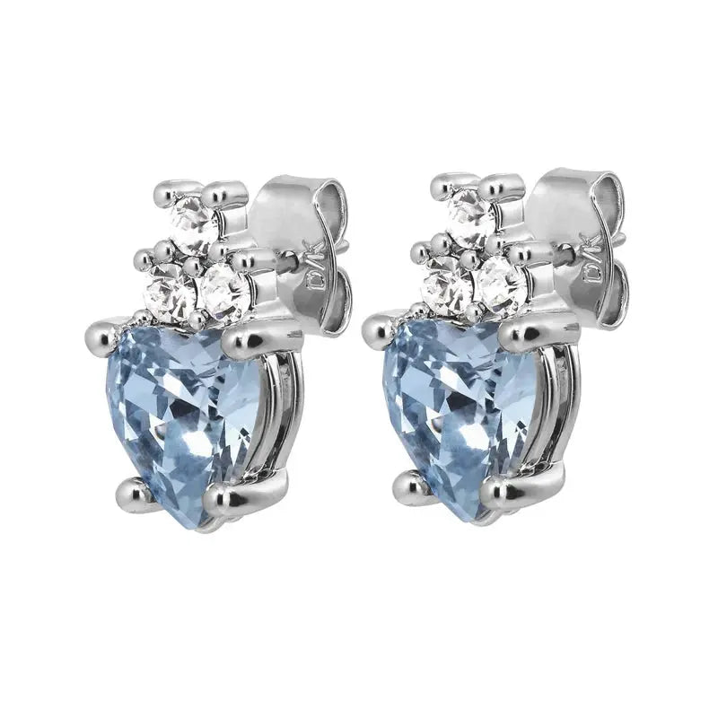 Havoc Shiny Silver Earrings, Light Blue Dyrberg/Kern NZ