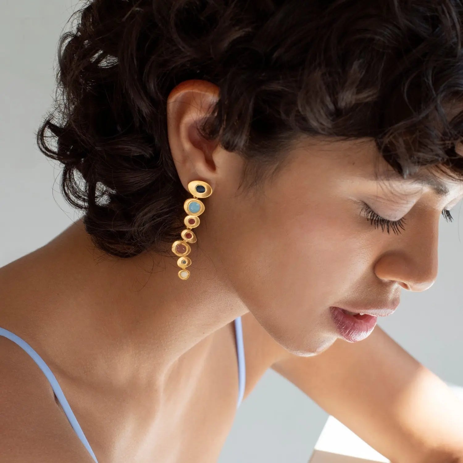 Favorita Colors Gold Studs Seven Joidart NZ