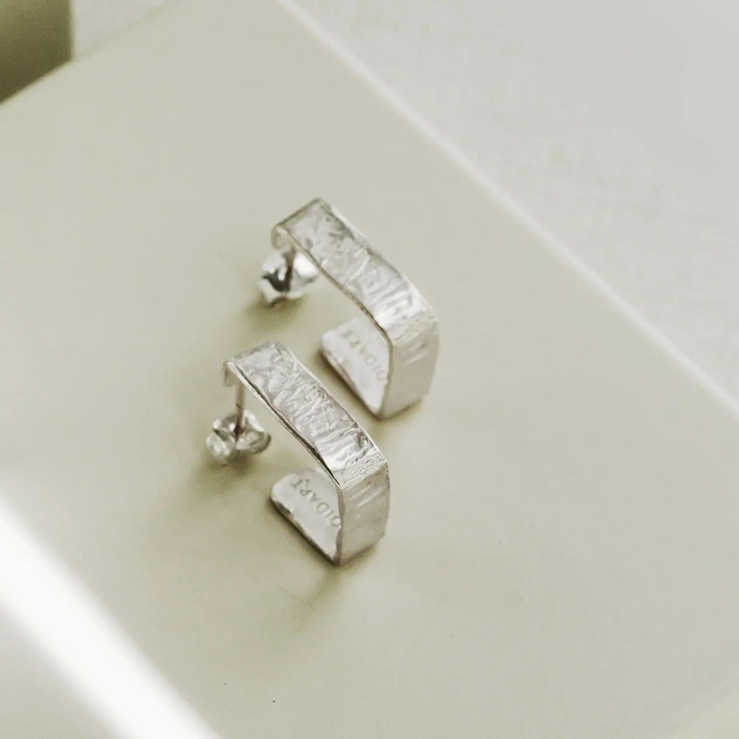 Lignis Silver-Plated Hoops Medium Dyrberg/Kern NZ