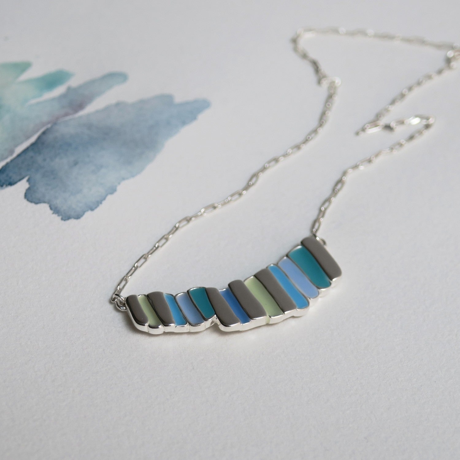 Palette Silver Necklace Large