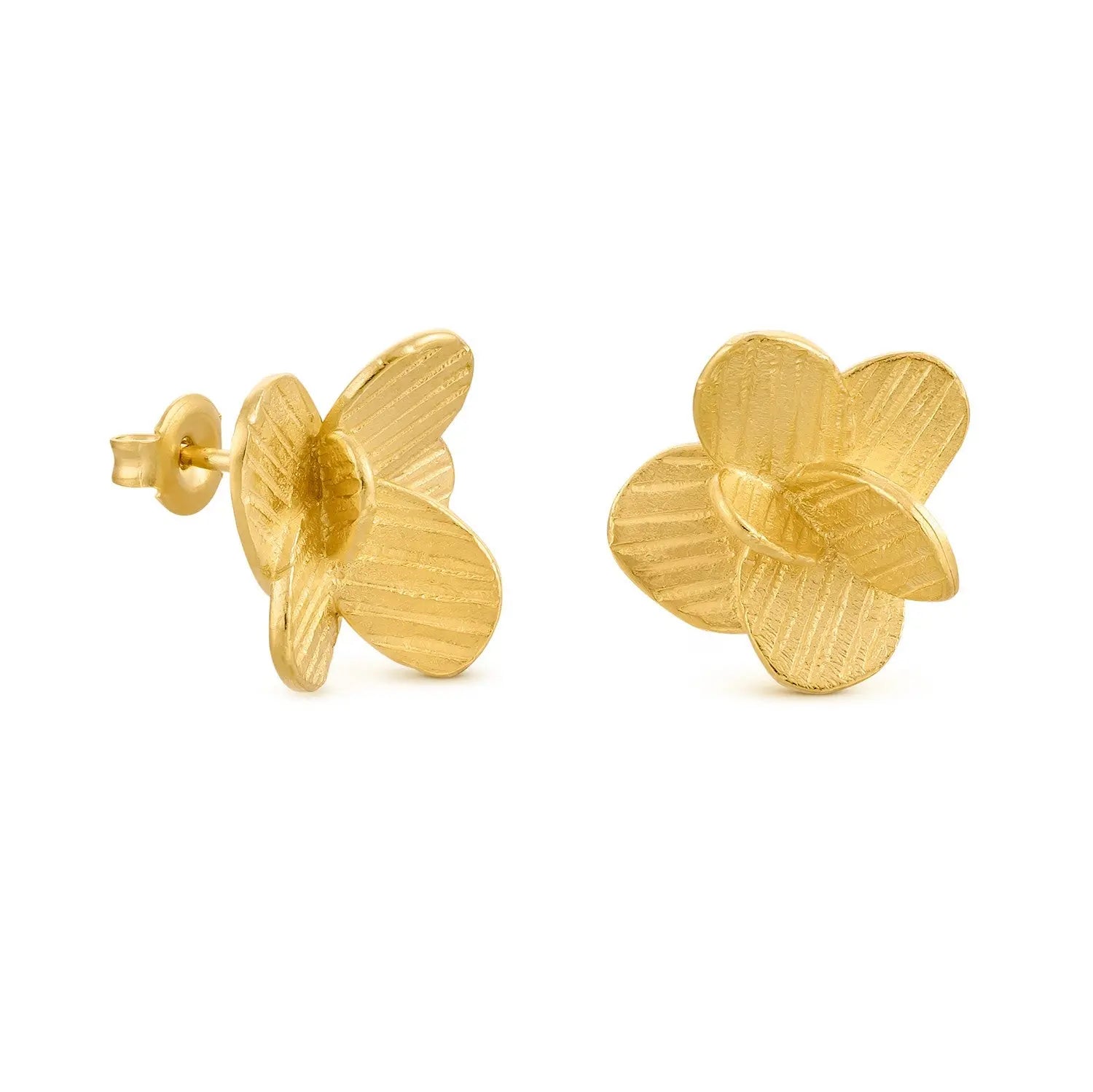 Pampalonia Gold Stud Earrings Joidart NZ