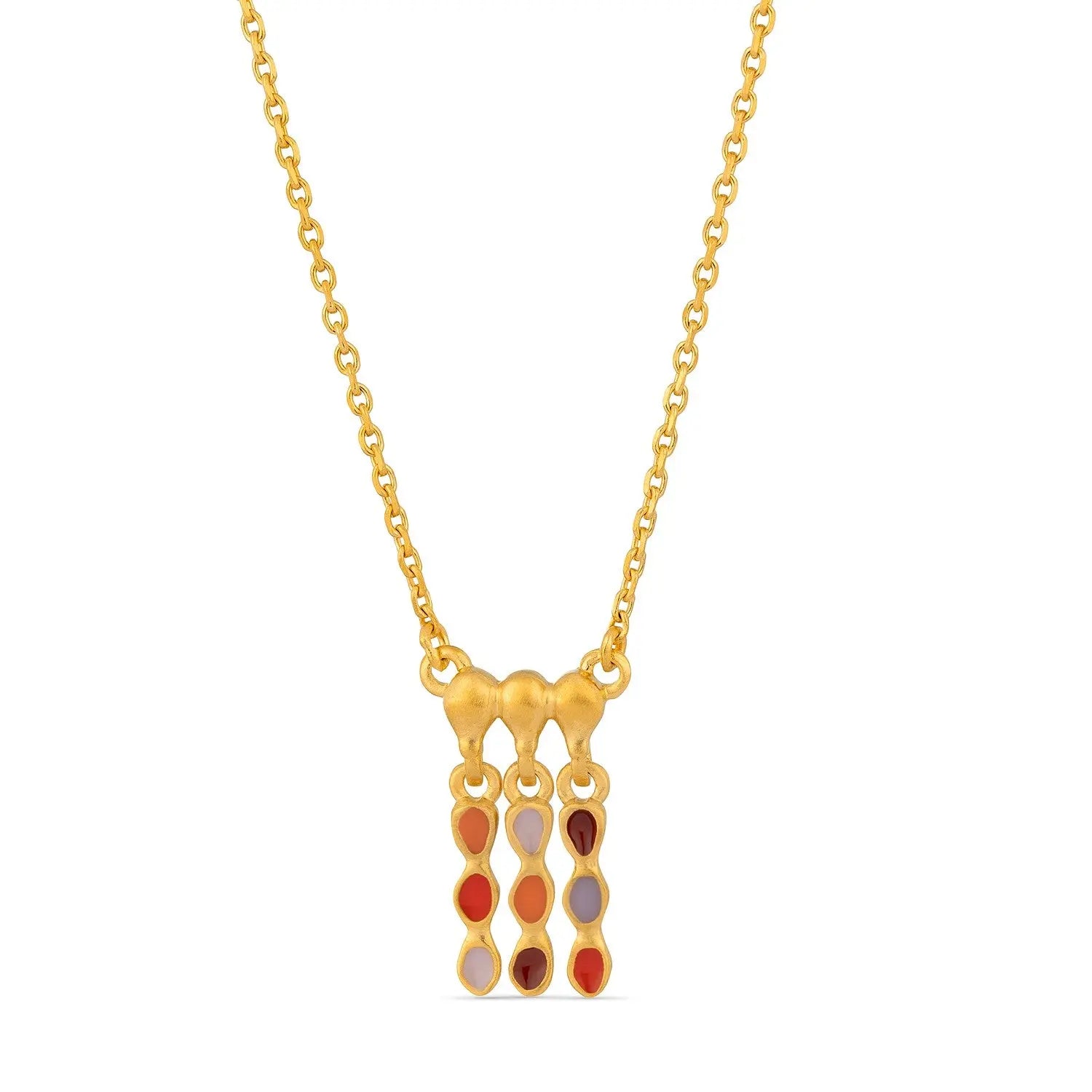 Aube Gold Pendant Necklace Small Dyrberg/Kern NZ