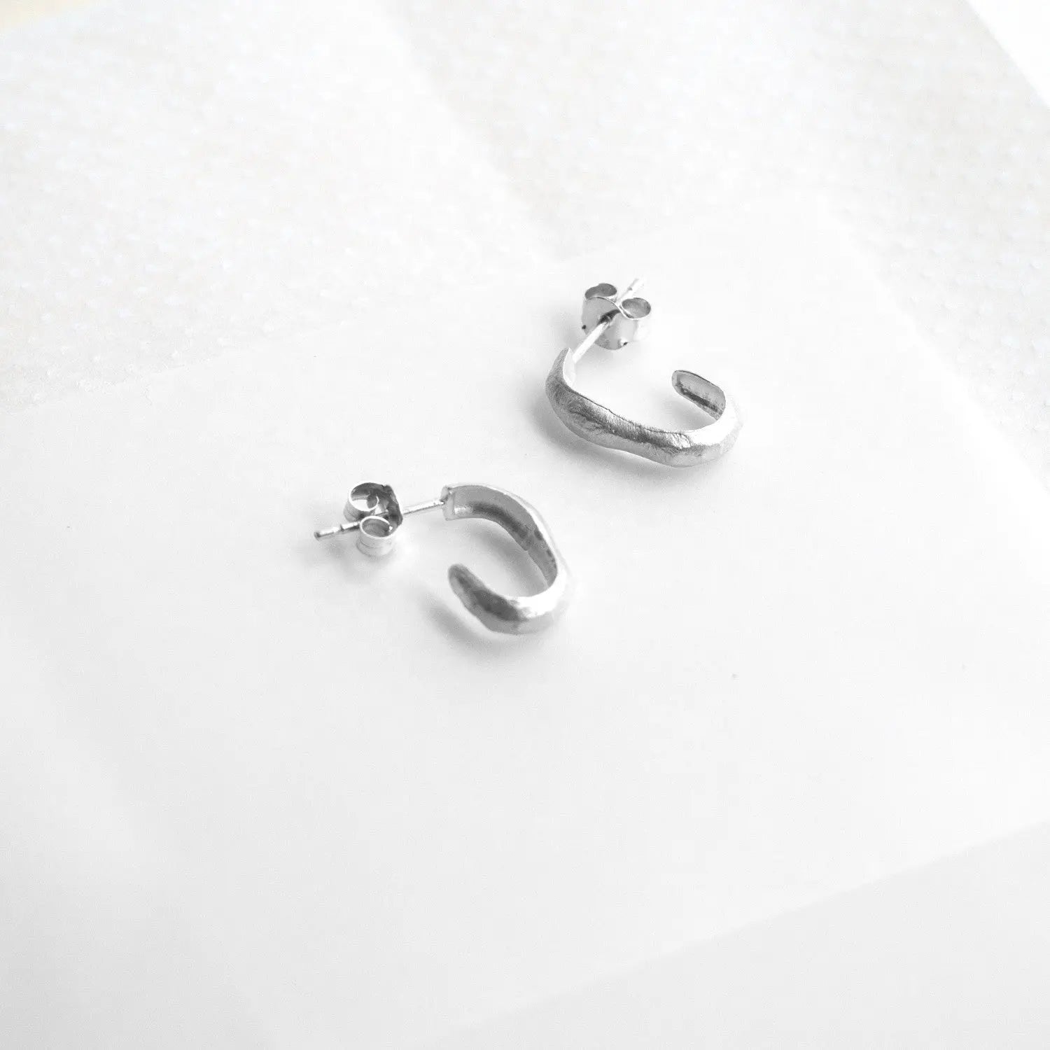 Sauma Small Silver-Plated Hoop Earrings Dyrberg/Kern NZ