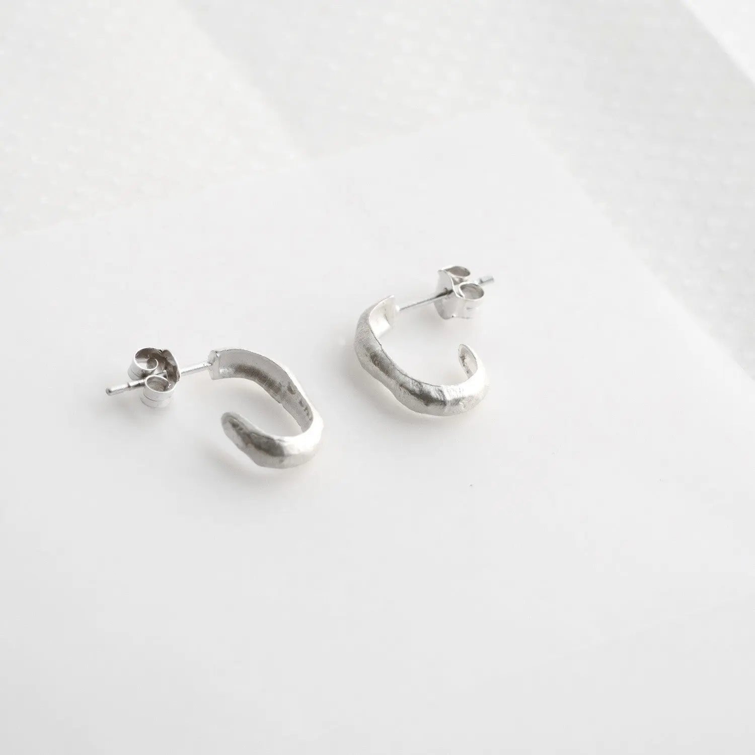 Sauma Small Silver-Plated Hoop Earrings Dyrberg/Kern NZ