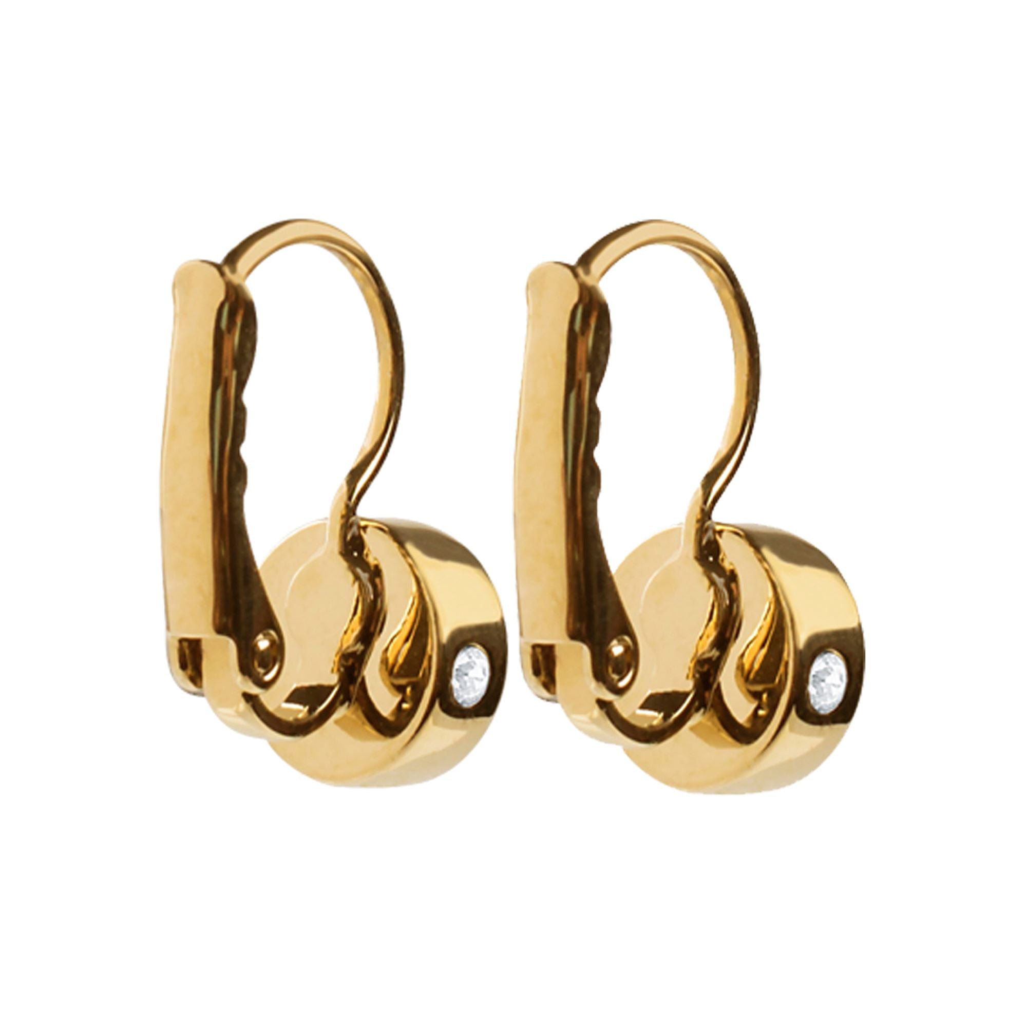 Madu Gold Earrings - Aqua