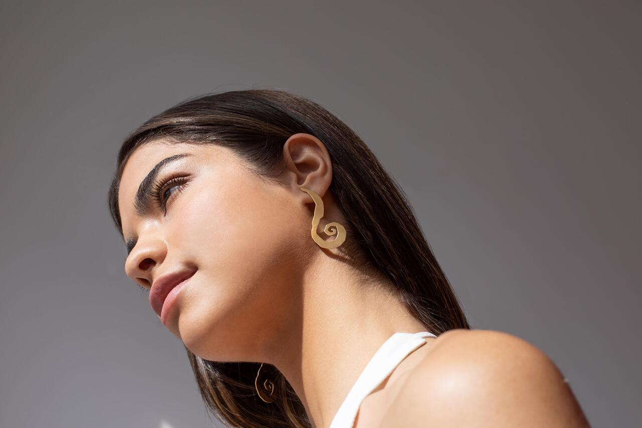 Mar Gold Earrings Long