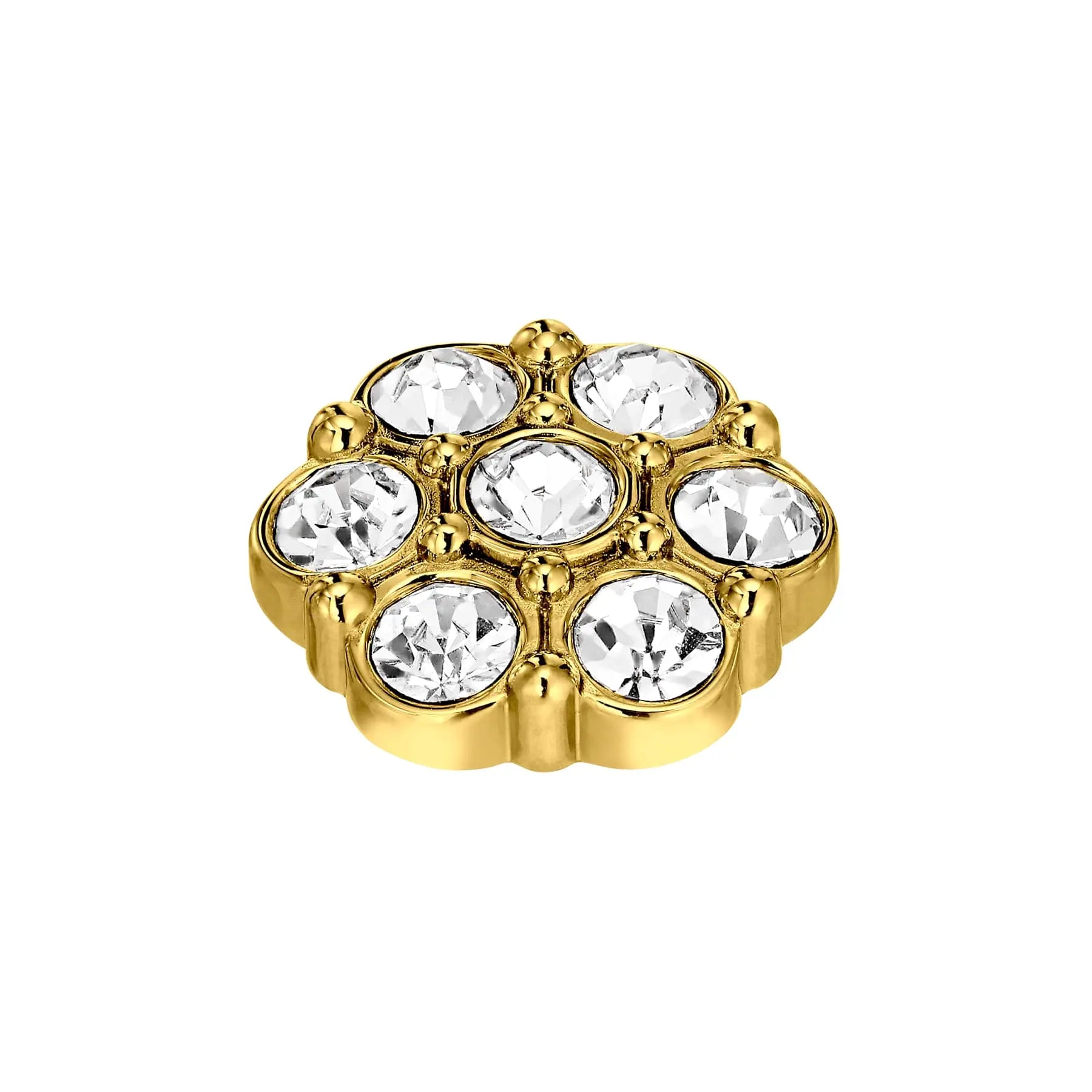 Salma Gold Interchangeable Ring Topper, Crystal Dyrberg/Kern NZ