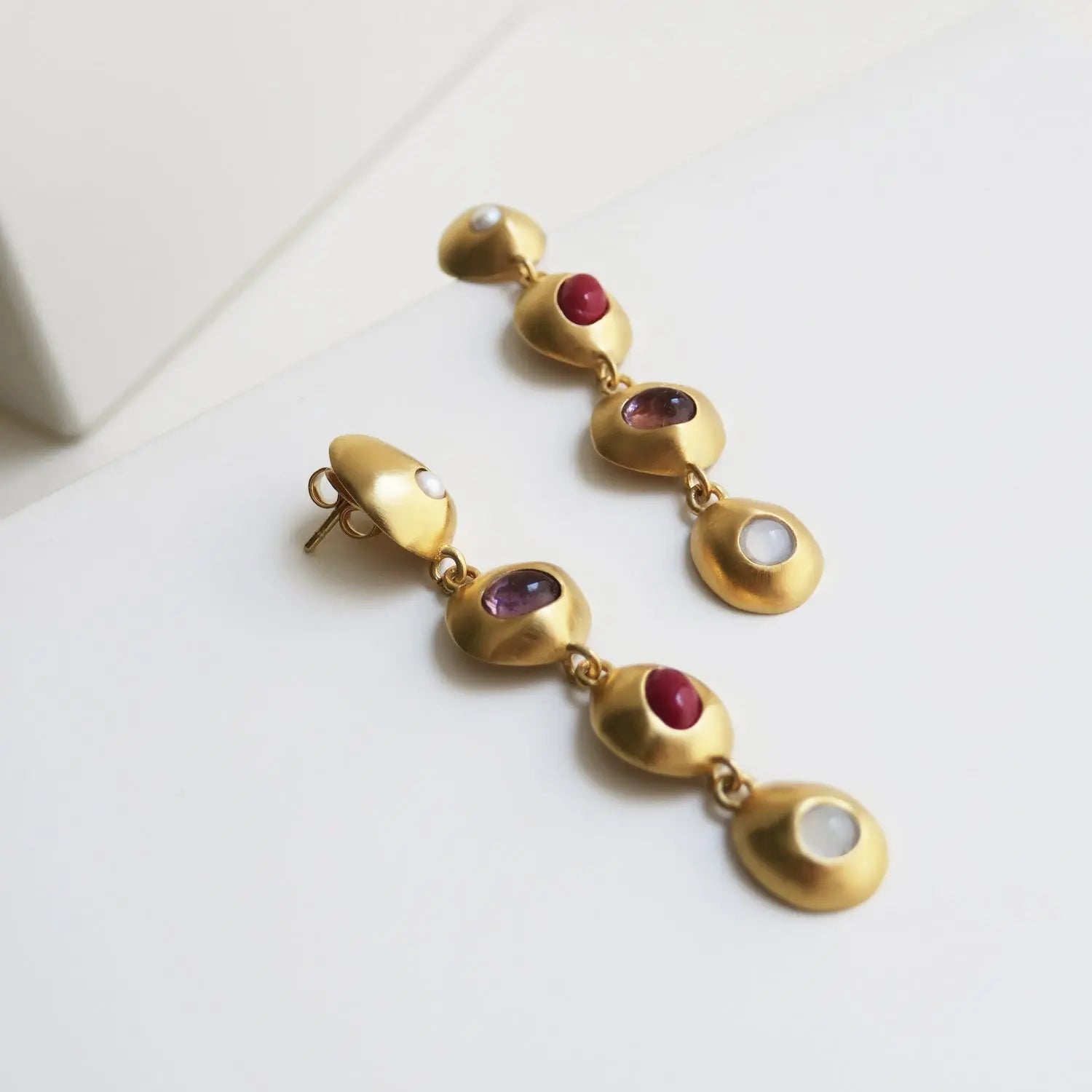 Addaia Gold Earrings – Long - Dyrberg/Kern NZ