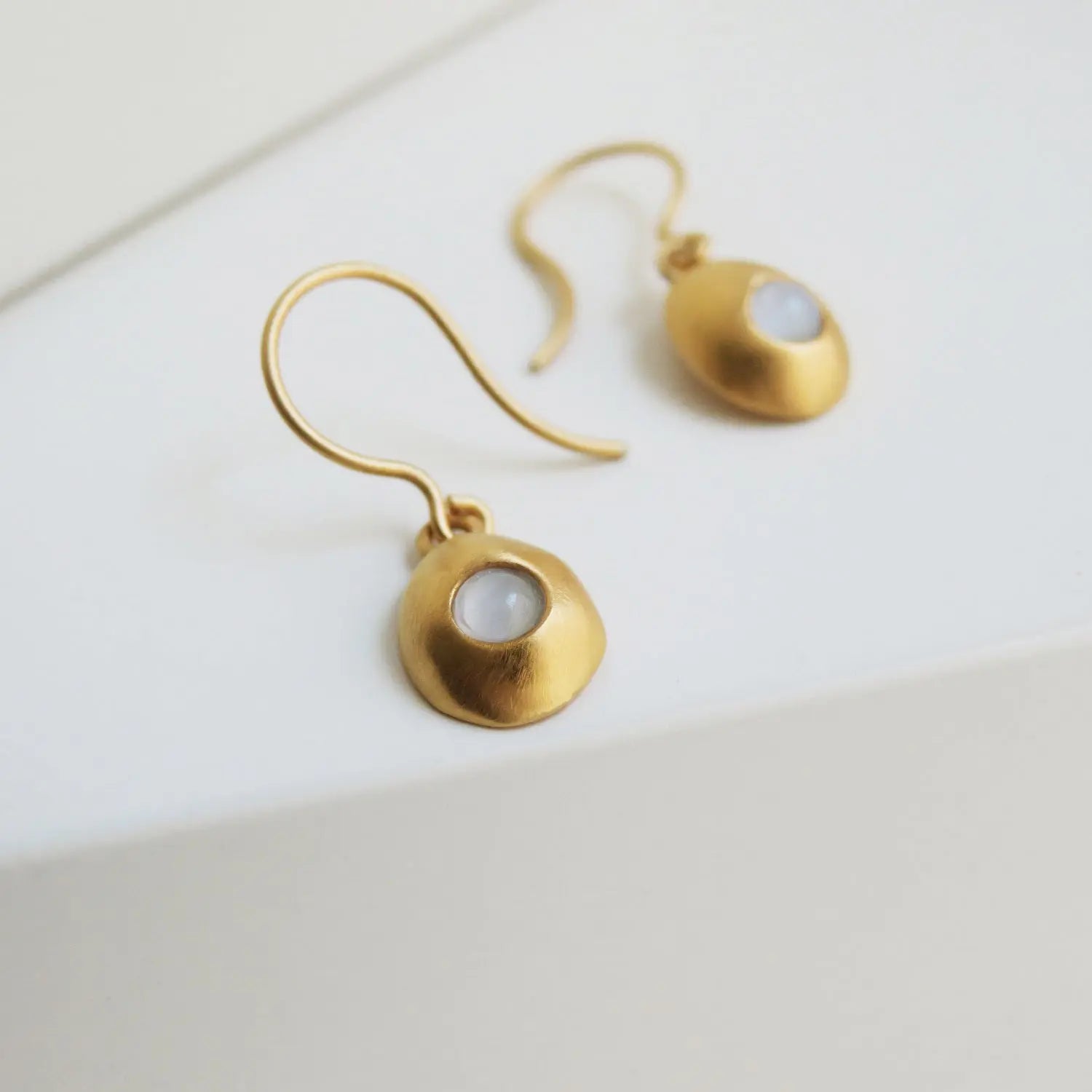 Addaia Gold Hook Earrings - Dyrberg/Kern NZ
