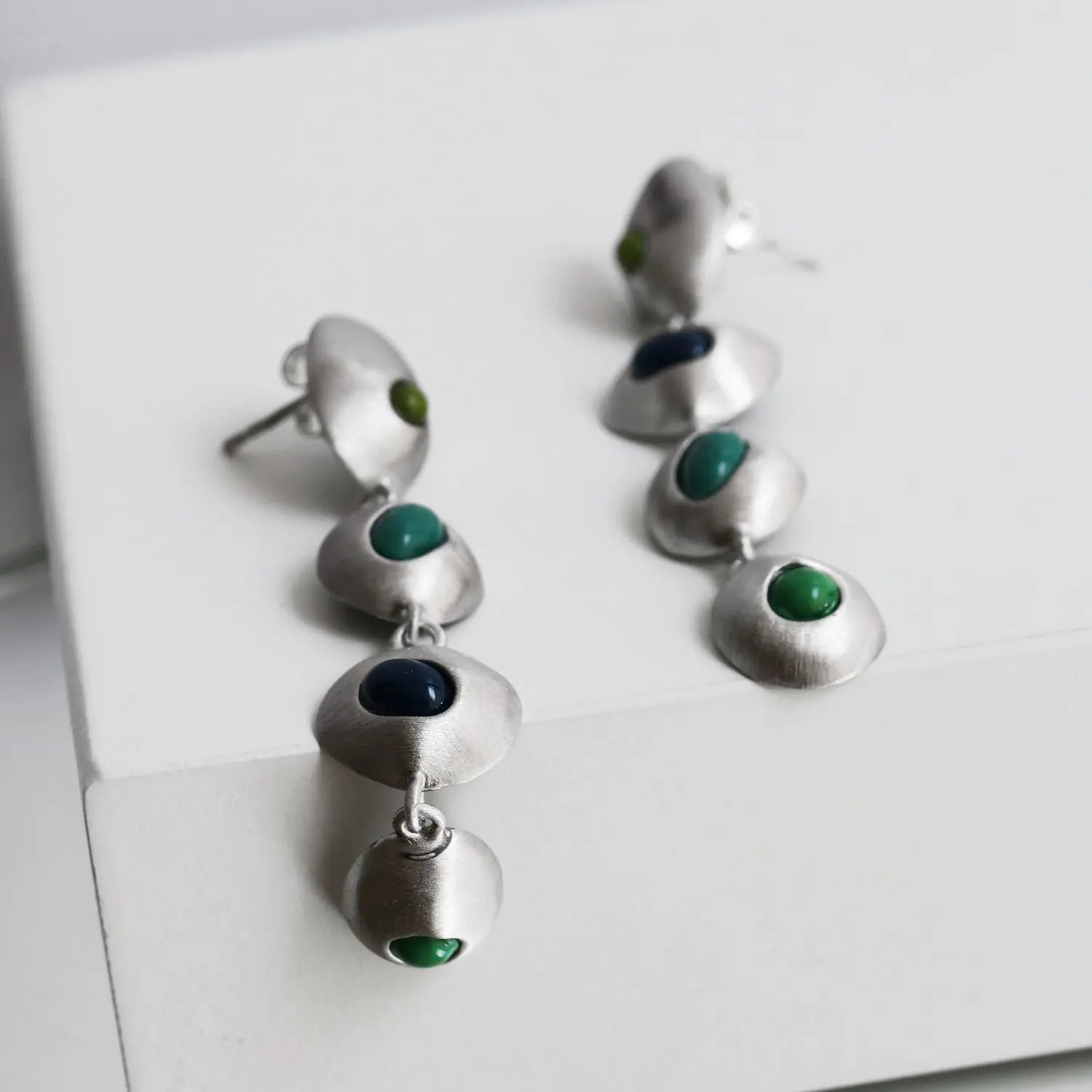 Addaia Silver Earrings – Long - Dyrberg/Kern NZ