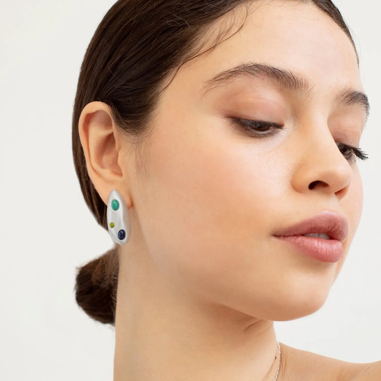 Addaia Silver Earrings Medium - Dyrberg/Kern NZ