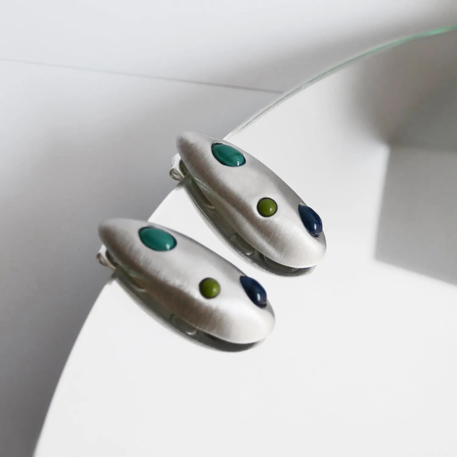 Addaia Silver Earrings Medium - Dyrberg/Kern NZ