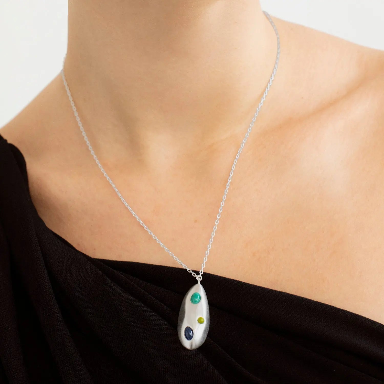 Addaia Silver Necklace – Small - Dyrberg/Kern NZ