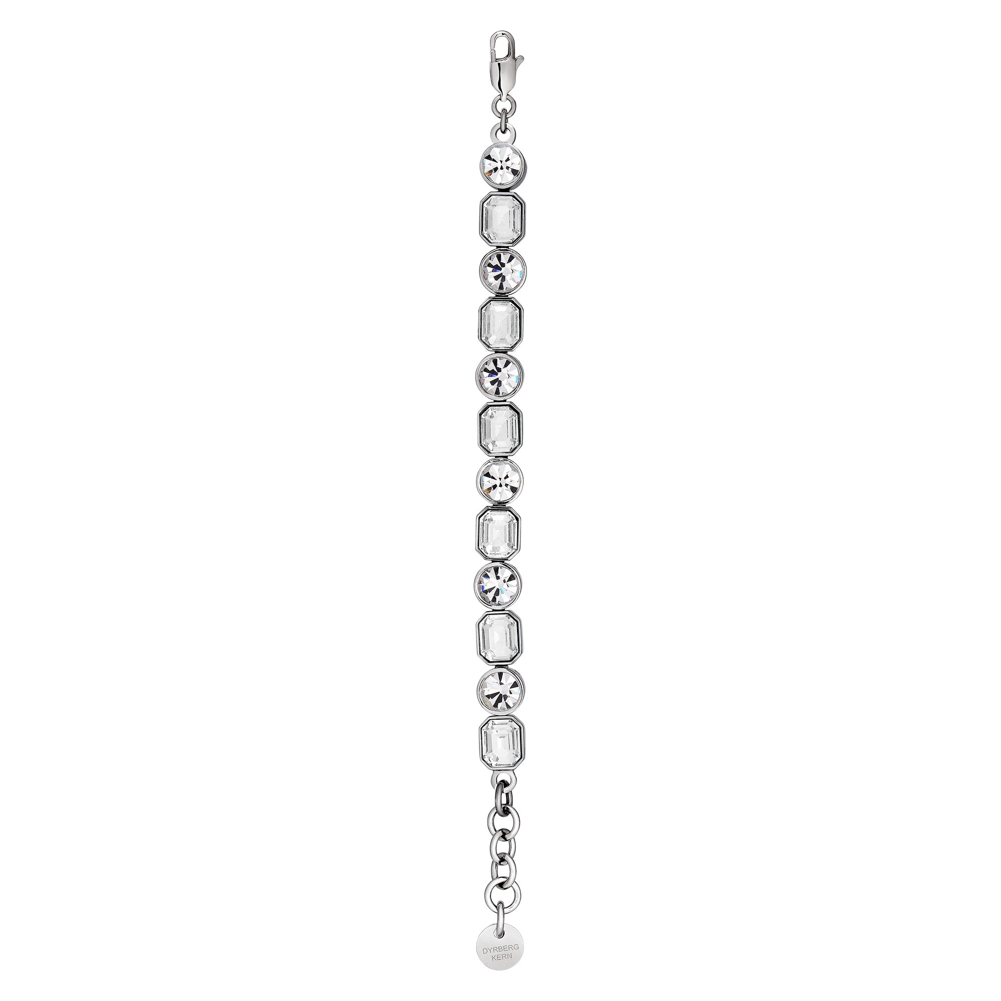 Alaya Shiny Silver Bracelet - Crystal - Dyrberg/Kern NZ