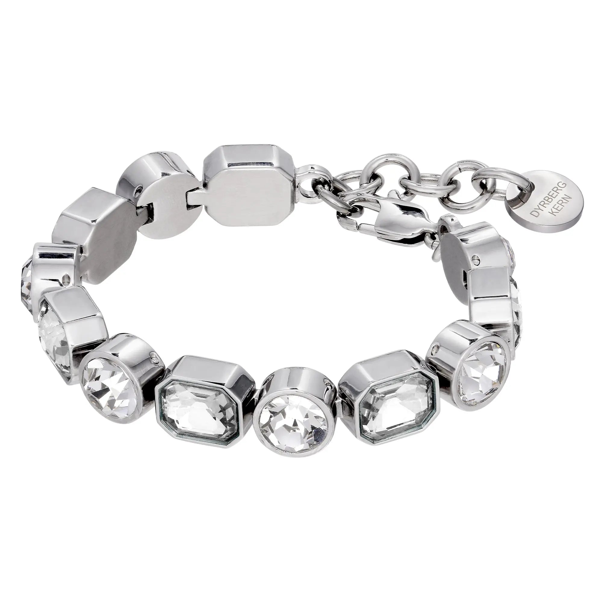 Alaya Shiny Silver Bracelet - Crystal - Dyrberg/Kern NZ