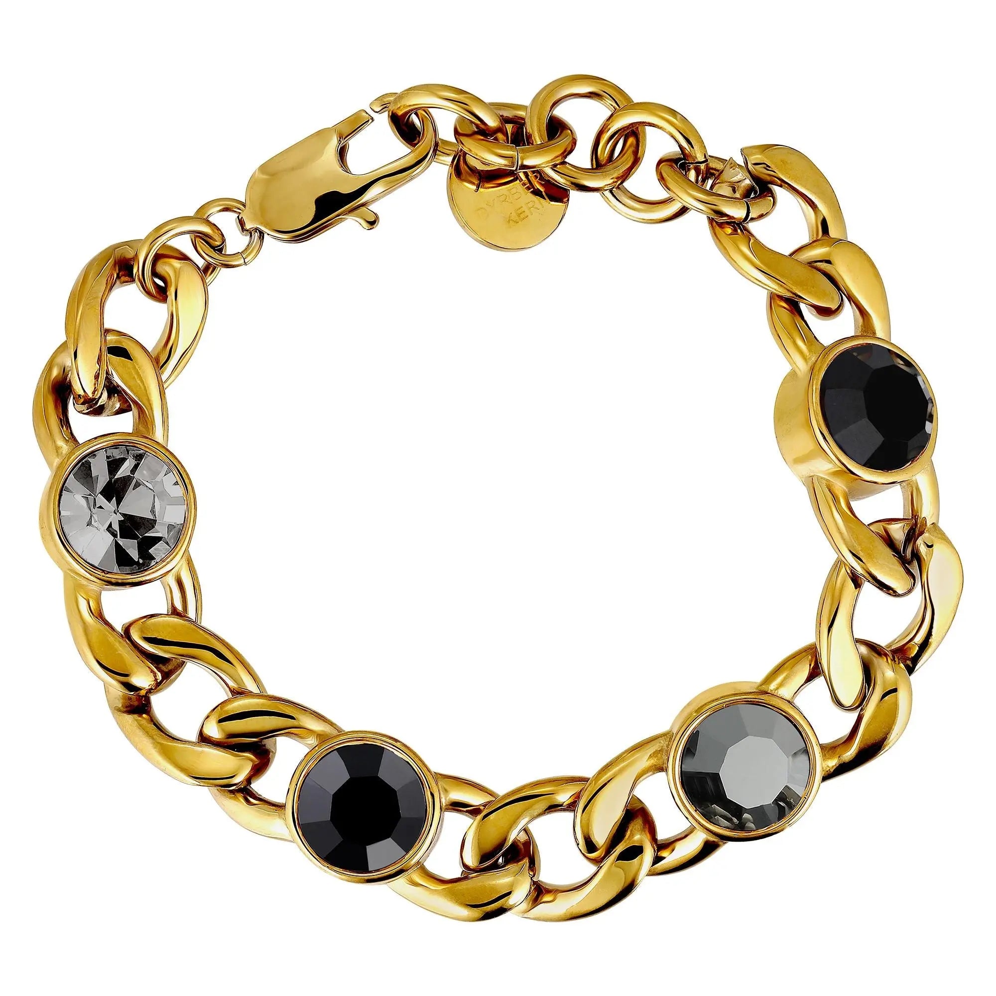 Ariane Gold Bracelet - Black Mix - Dyrberg/Kern NZ