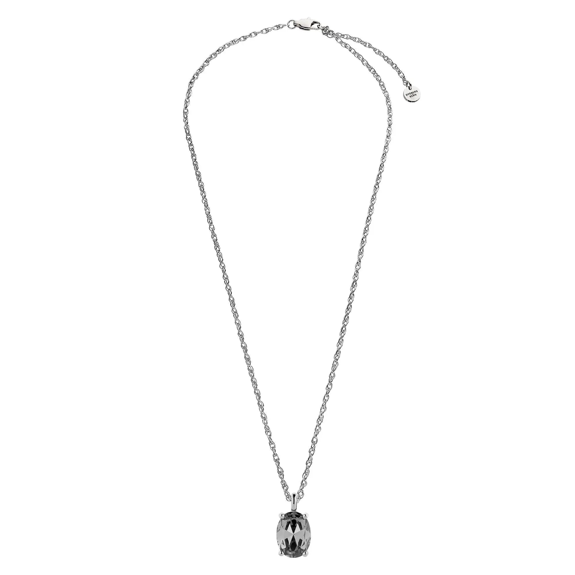 Barga Shiny Silver Necklace - Grey - Dyrberg/Kern NZ