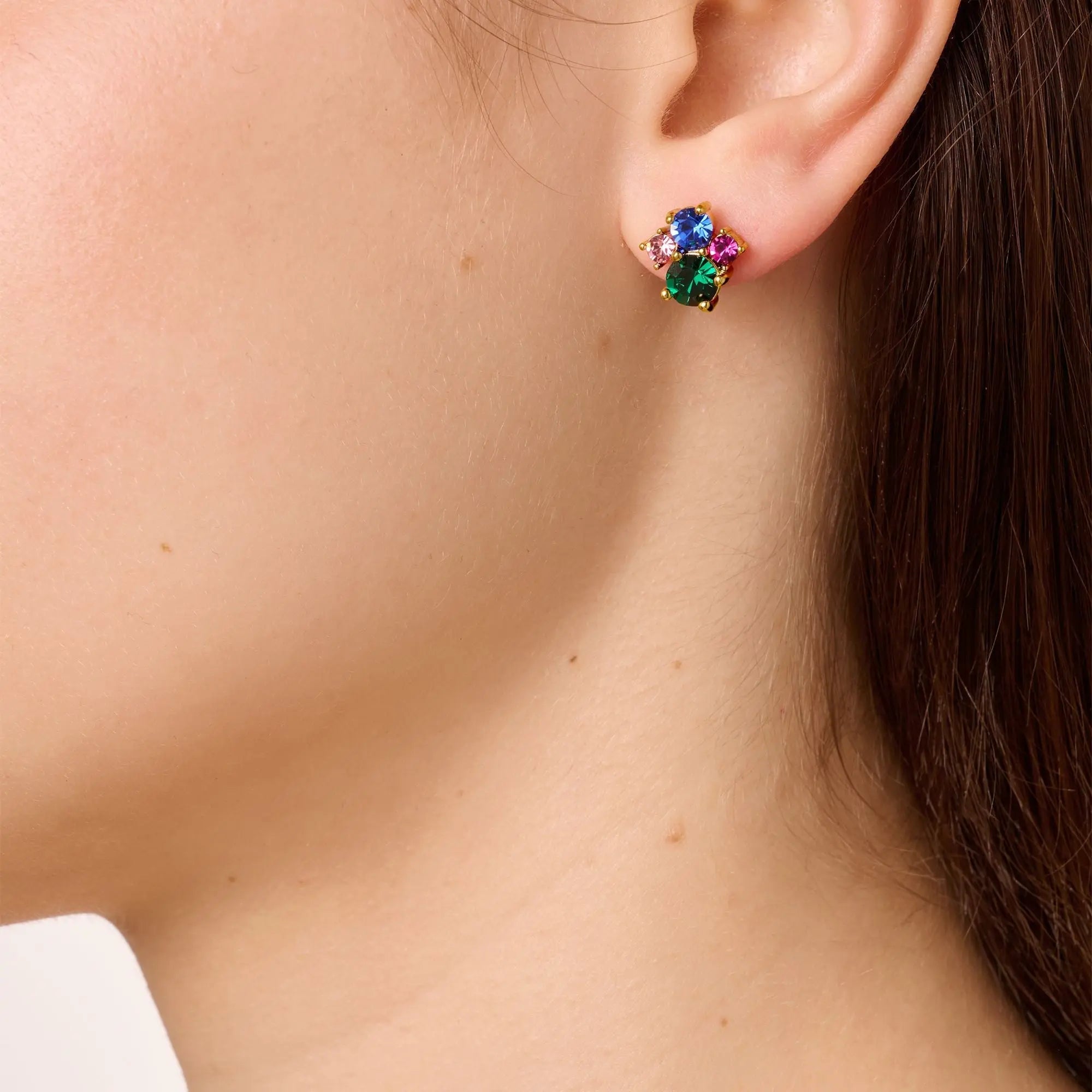 Billis Gold Earrings - Rainbow - Dyrberg/Kern NZ