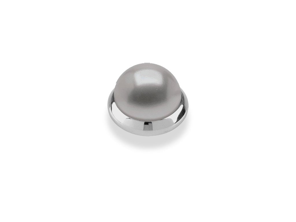 Bud Shiny Silver Interchangeable Ring Topper - Grey - Dyrberg/Kern NZ