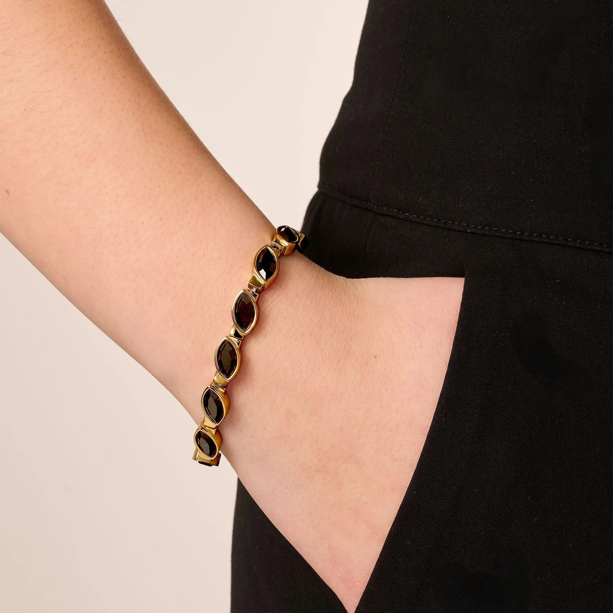 Celtis Gold Bracelet - Black - Dyrberg/Kern NZ