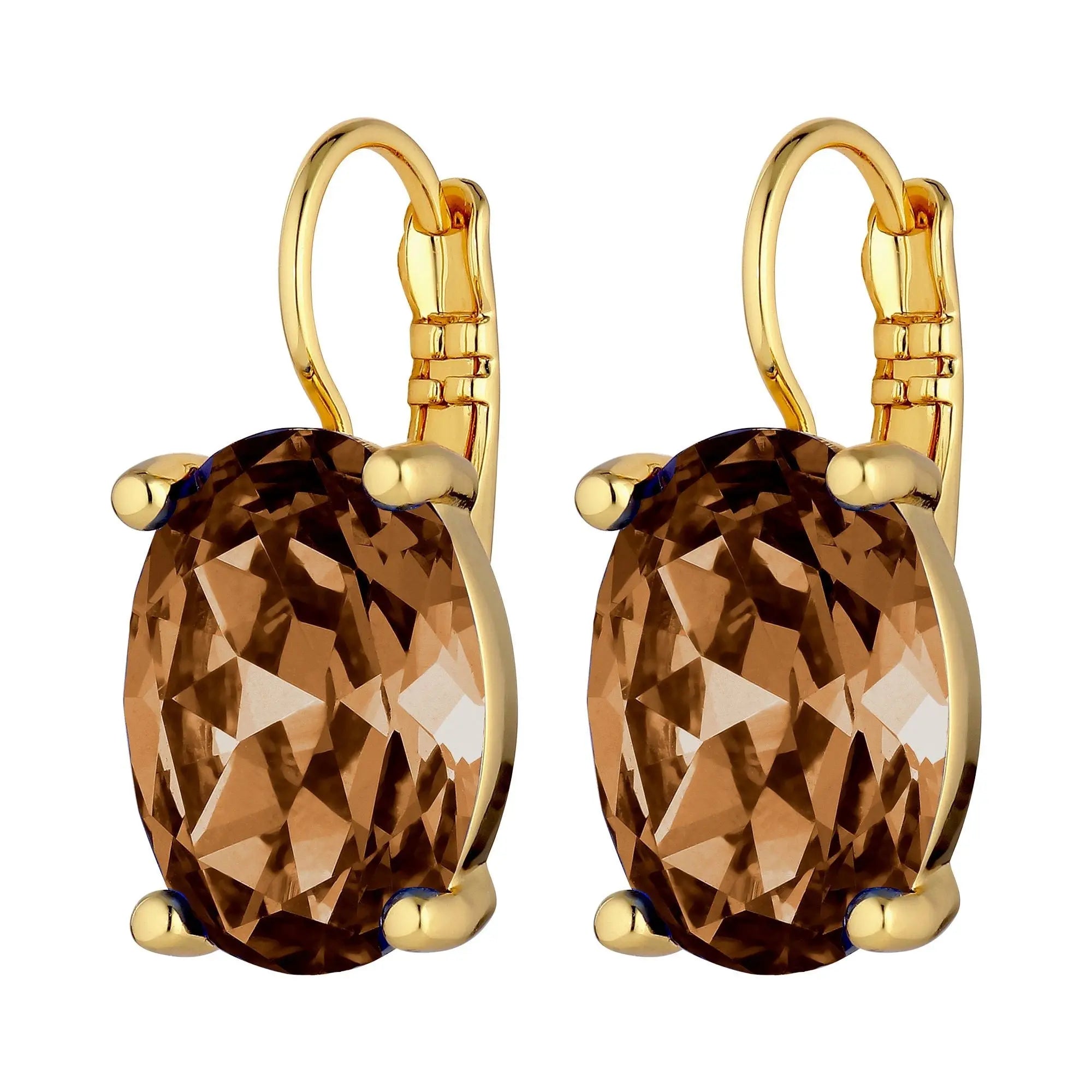 Chantal Gold Earrings - Brown - Dyrberg/Kern NZ