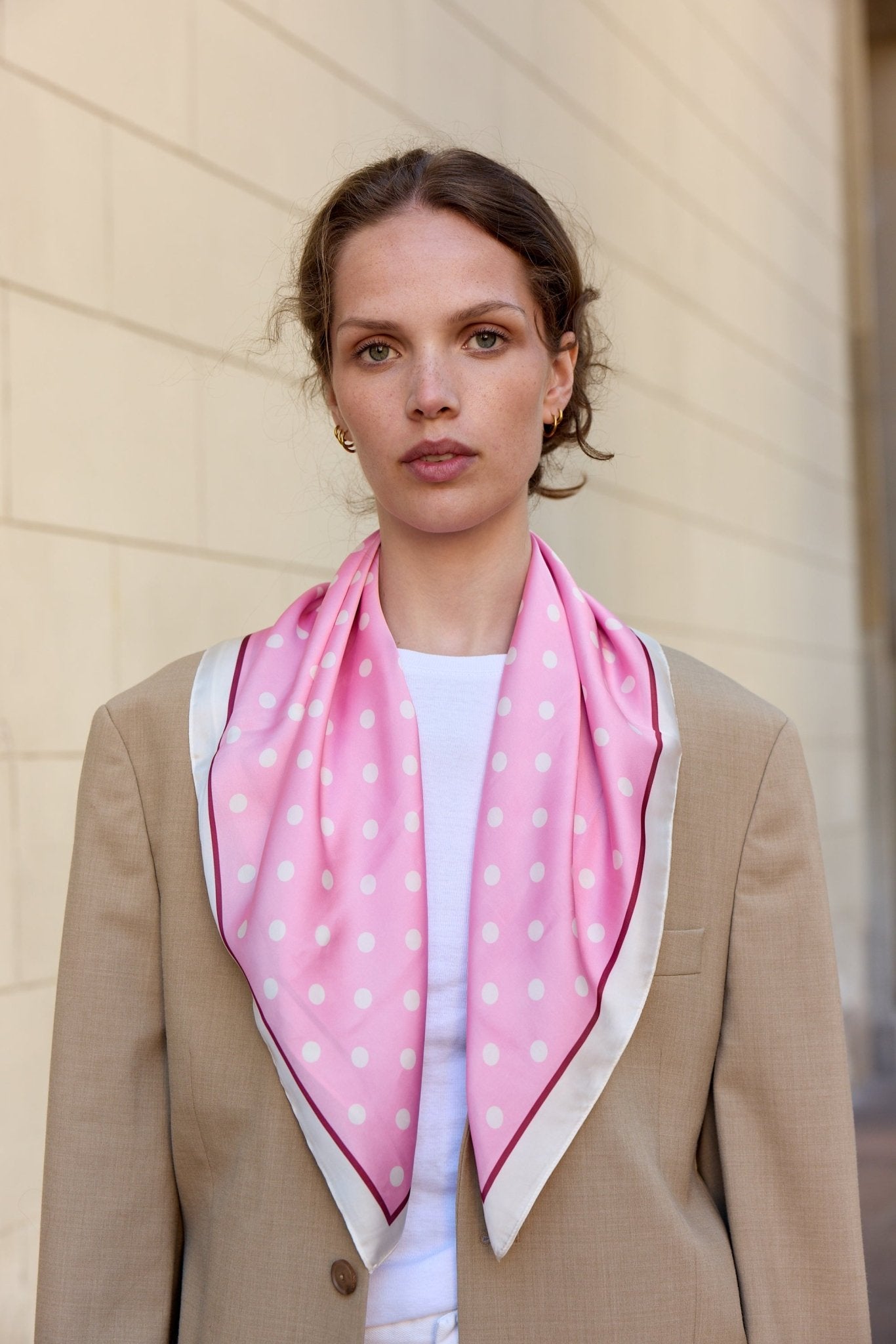Clara Scarf, Pink/ Creme - Dyrberg/Kern NZ