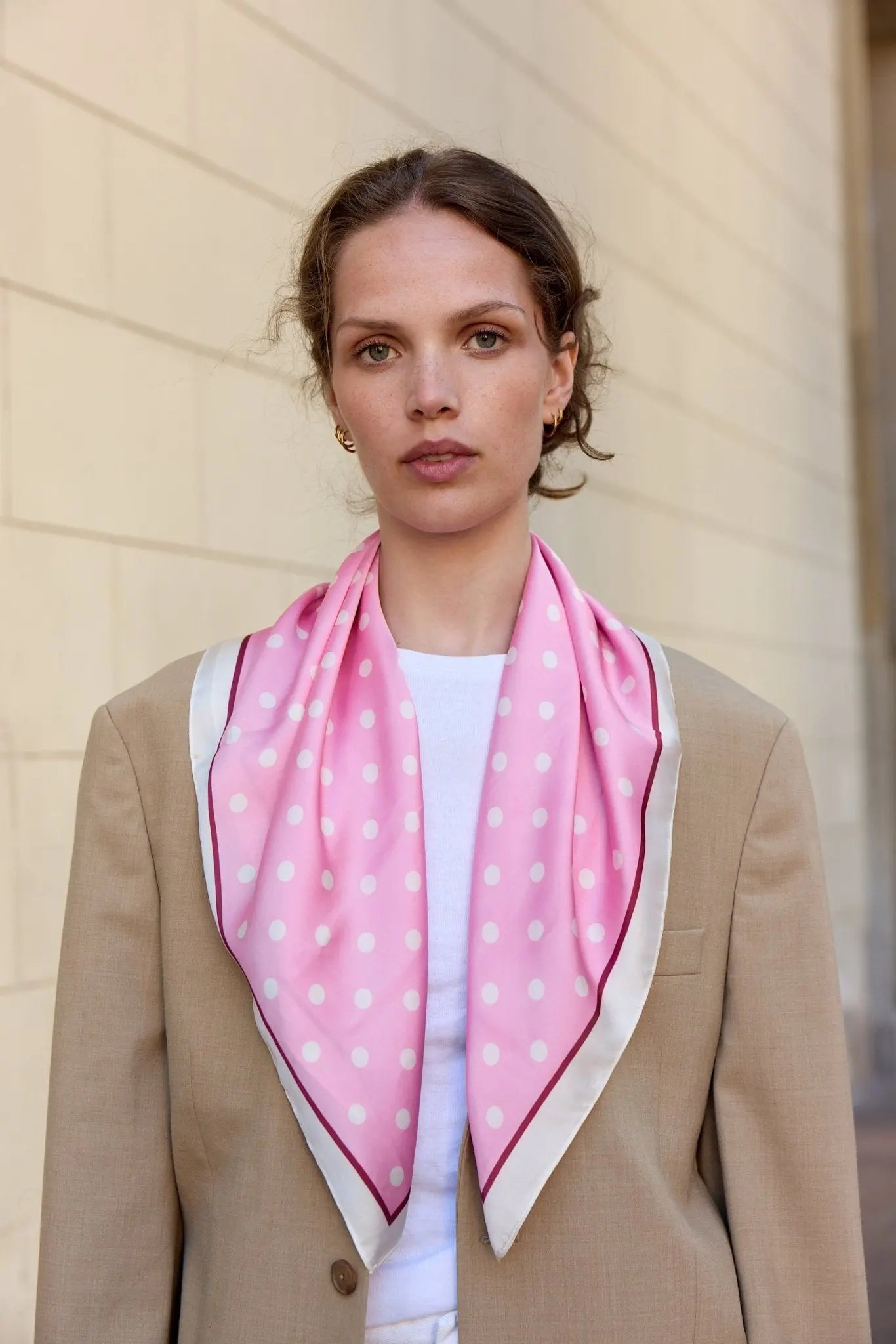 Clara Scarf, Pink/ Creme - Dyrberg/Kern NZ