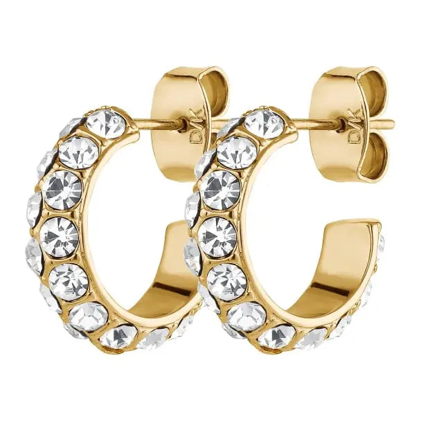 Heidi Gold Hoop Earrings Dyrberg/Kern NZ