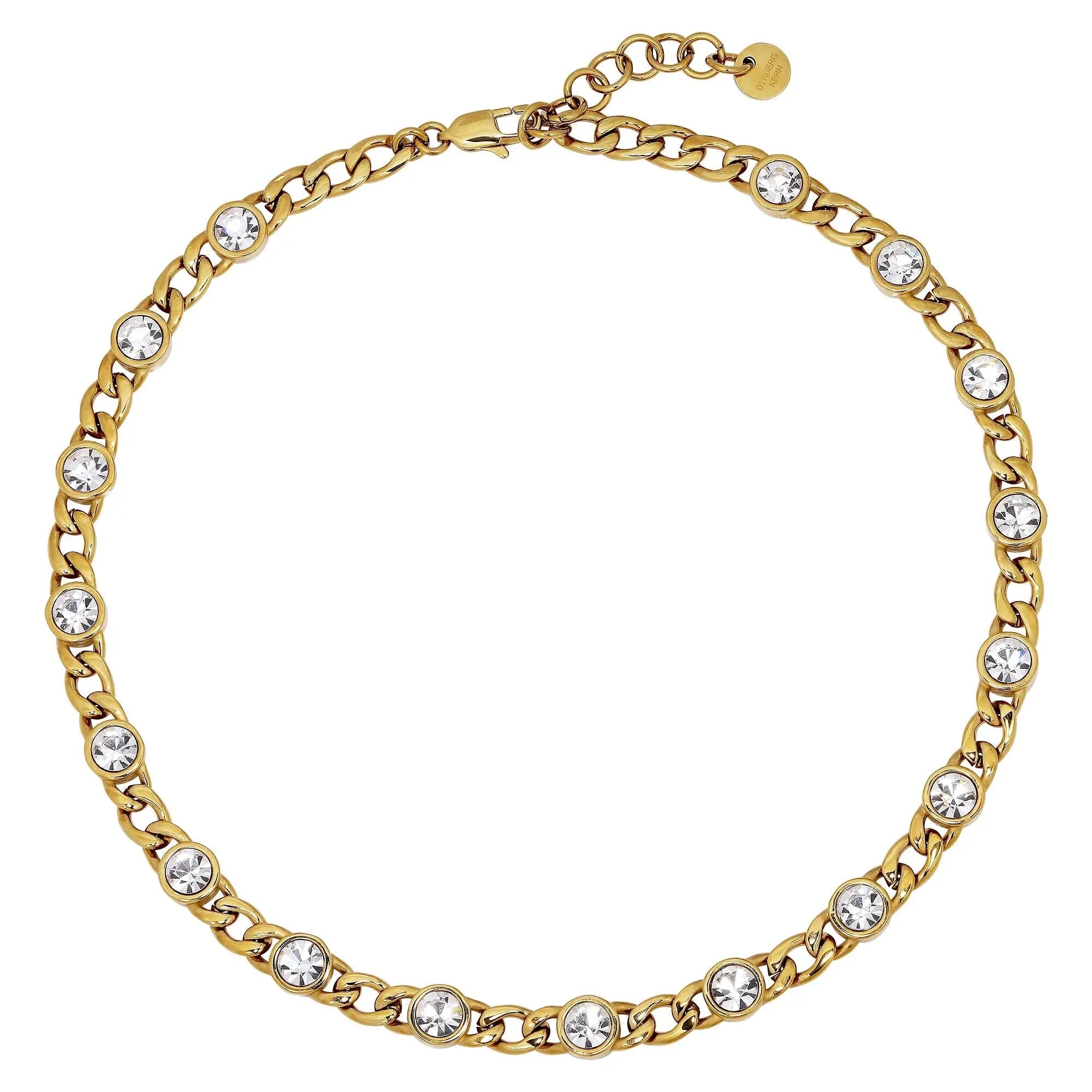 Collana Gold Necklace - Crystal - Dyrberg/Kern NZ