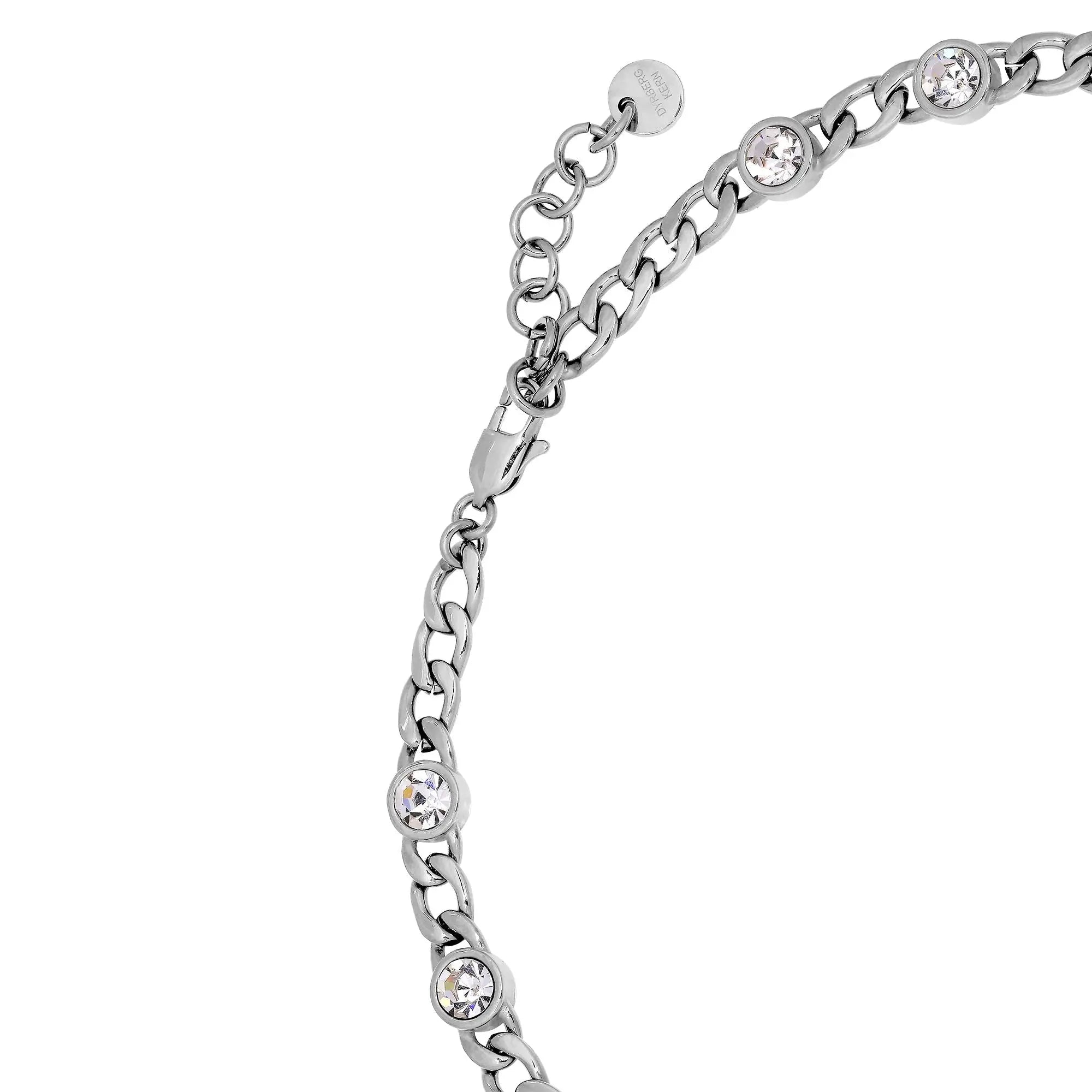 Collana Shiny Silver Necklace - Crystal - Dyrberg/Kern NZ