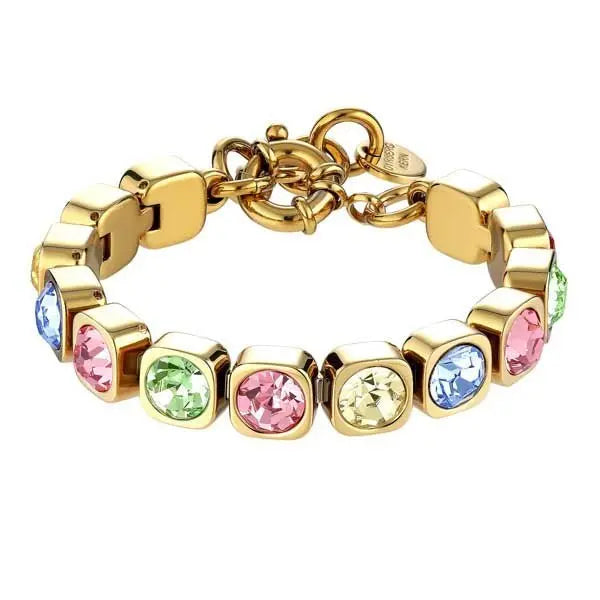 Conian Gold Tennis Bracelet - Pastel Multi - Dyrberg/Kern NZ