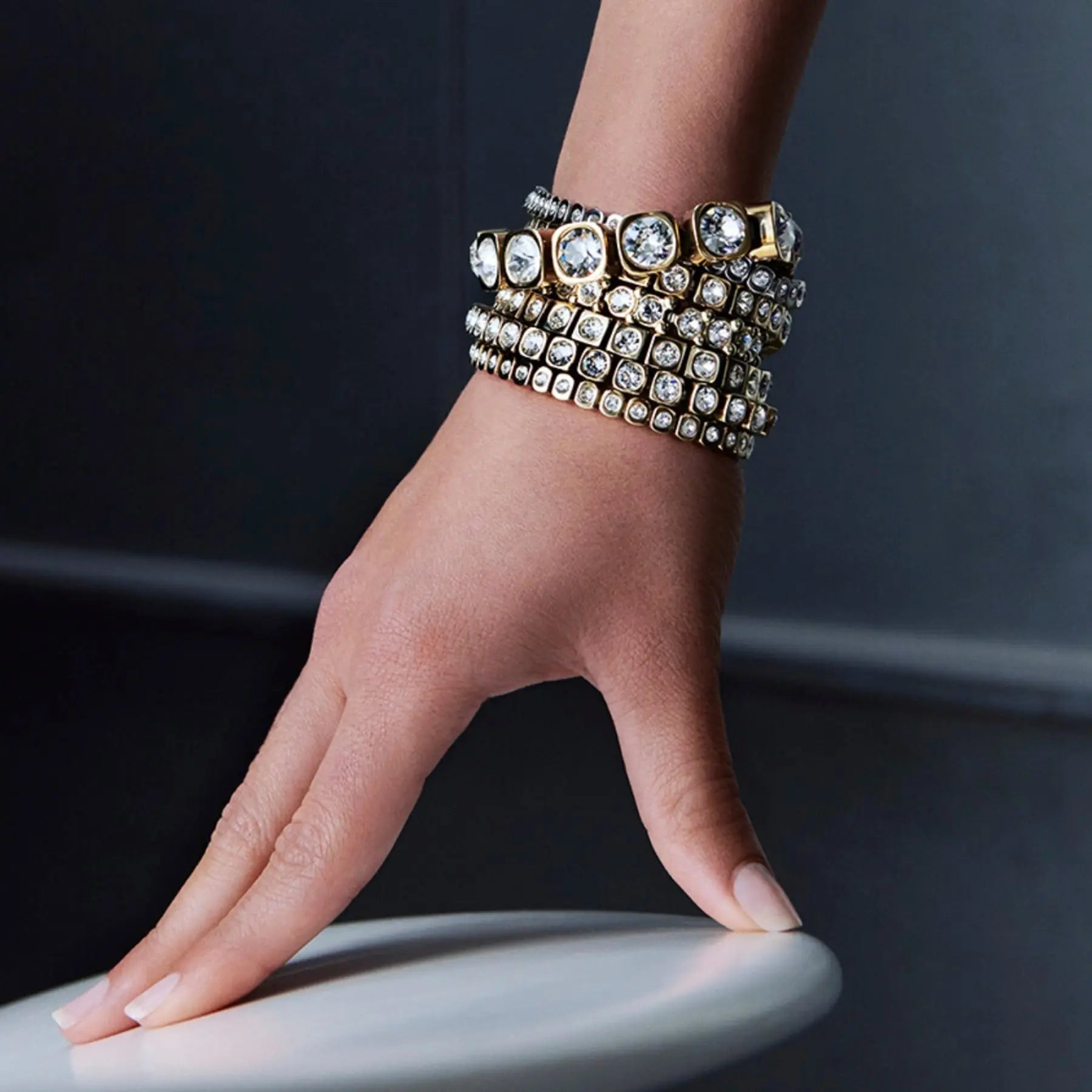 Cory Gold Tennis Bracelet - Dyrberg/Kern NZ