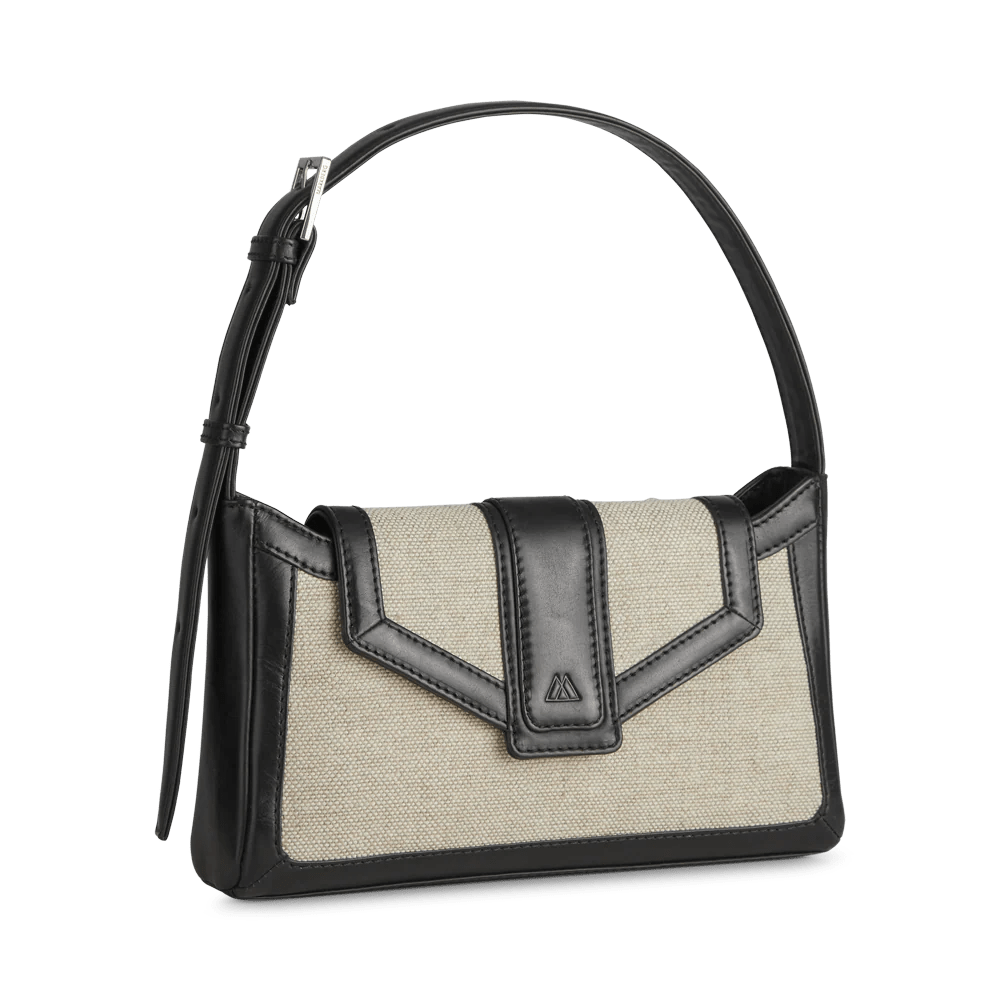 Daphne Bag, Canvas Mix, Black+Offwhite - Dyrberg/Kern NZ