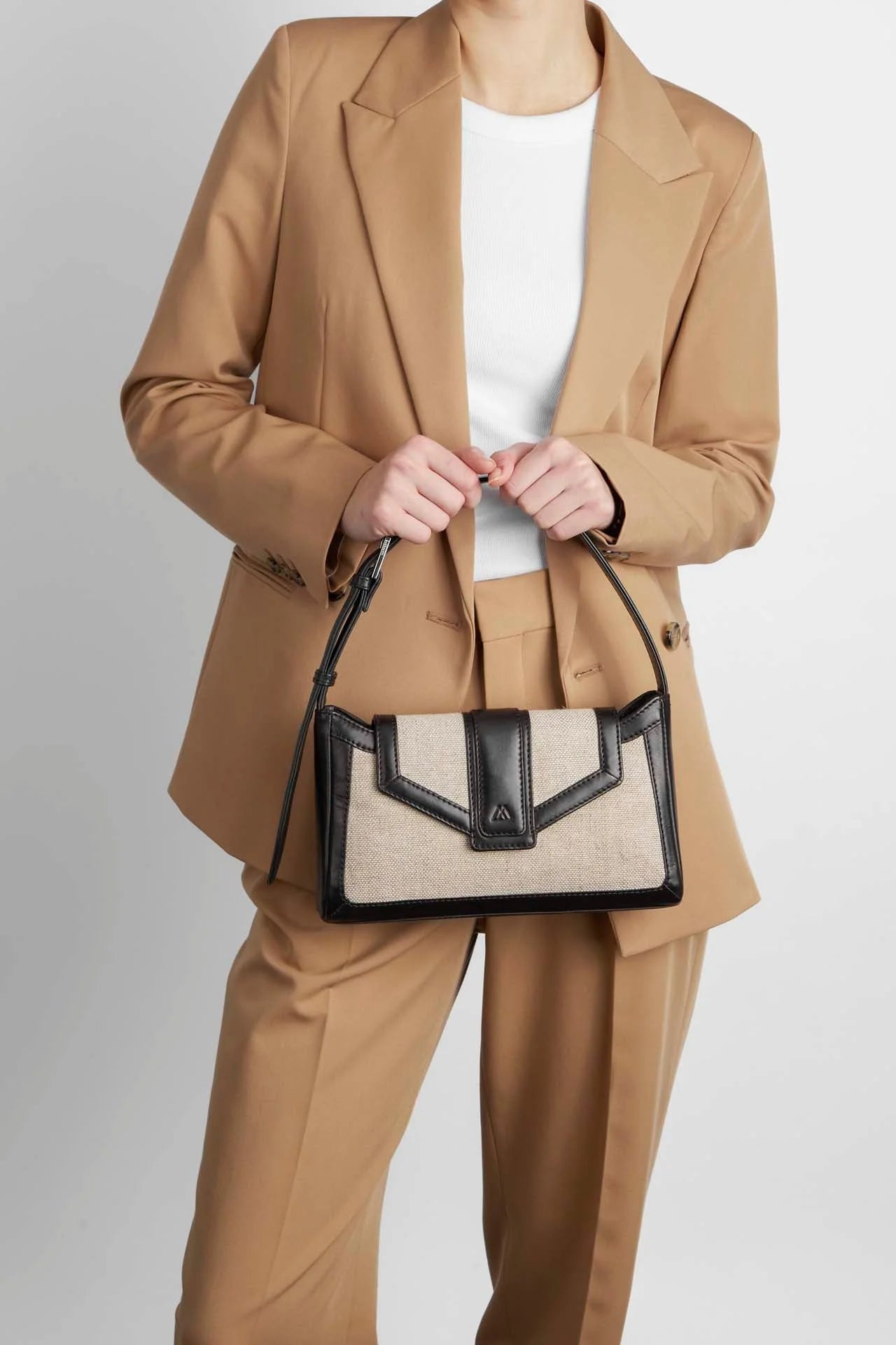 Daphne Bag, Canvas Mix, Black+Offwhite - Dyrberg/Kern NZ