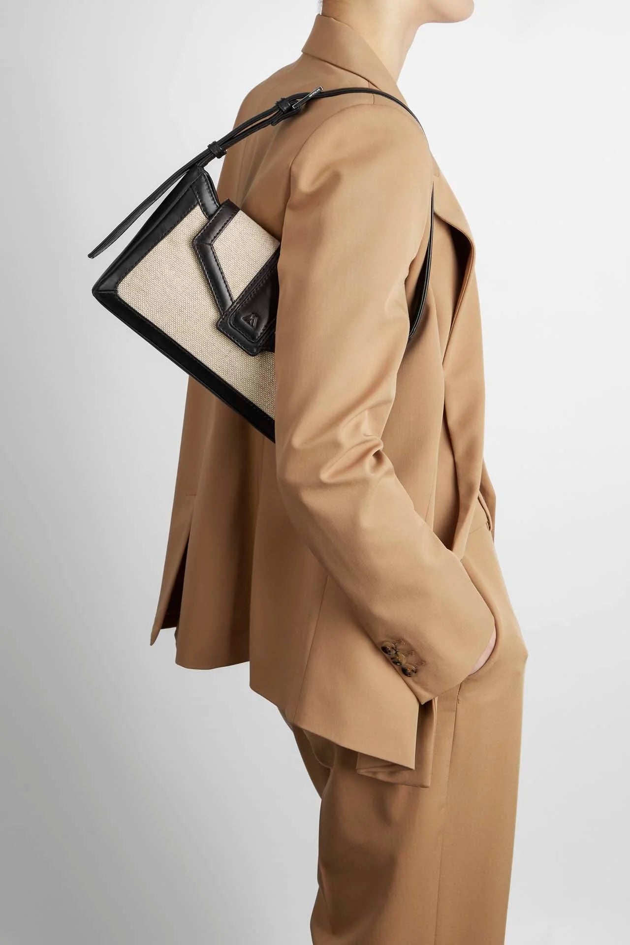 Daphne Bag, Canvas Mix, Black+Offwhite - Dyrberg/Kern NZ