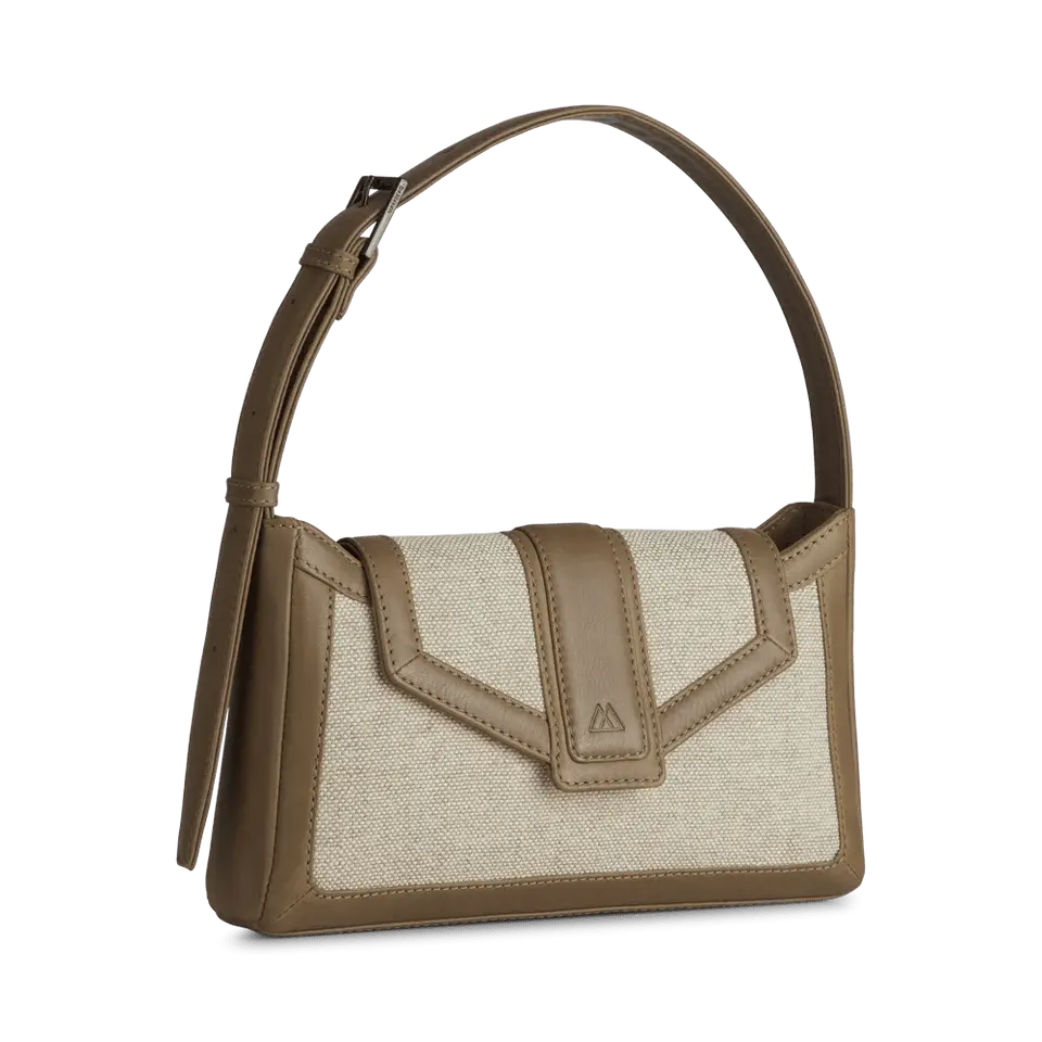 Daphne Bag, Canvas Mix, Caramel+Offwhite - Dyrberg/Kern NZ