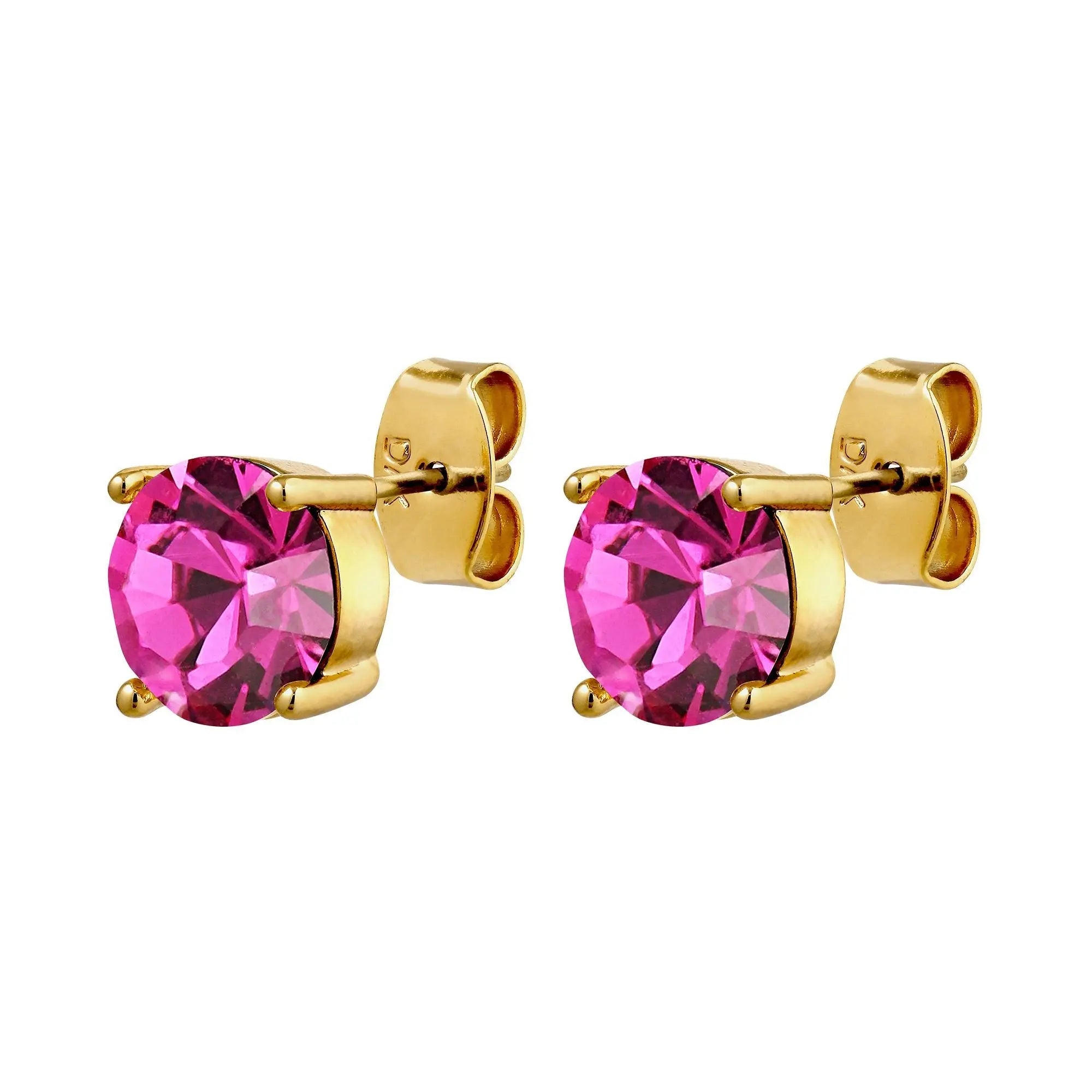 Daze Gold Earrings - Pink - Dyrberg/Kern NZ